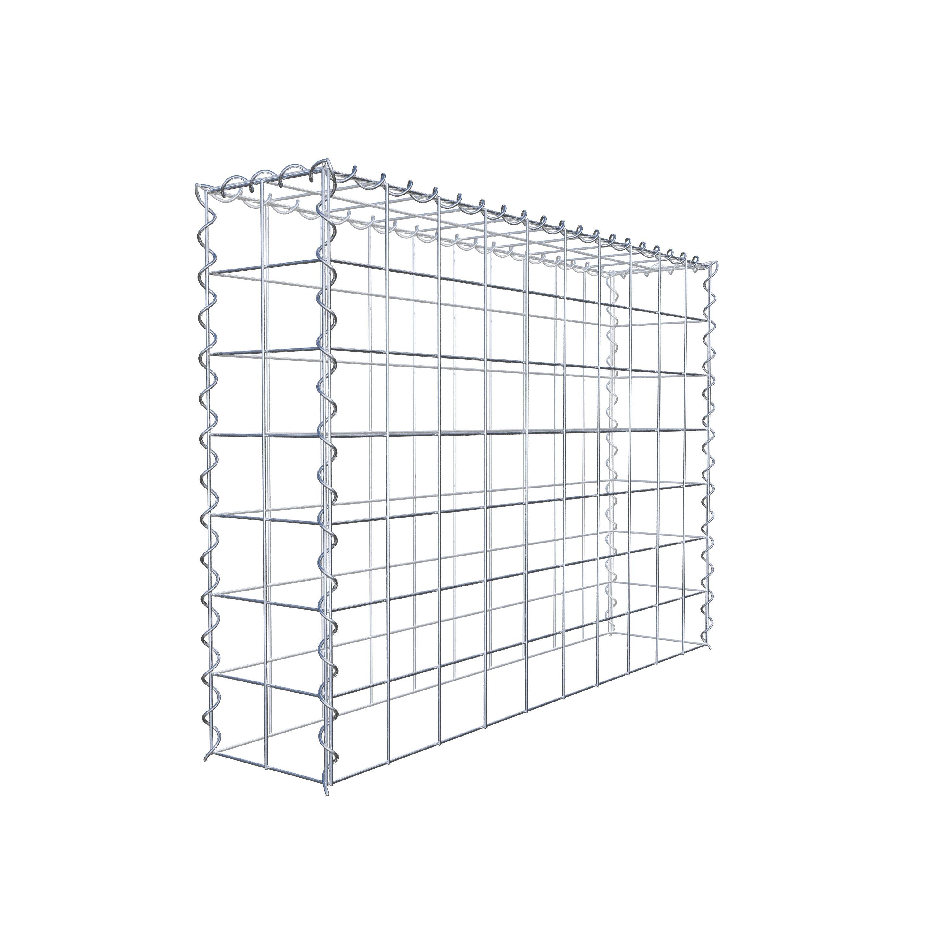 Gabion sur toile type 3 100 cm x 70 cm x 20 cm (L x H x P), maille 10 cm x 10 cm, spirale