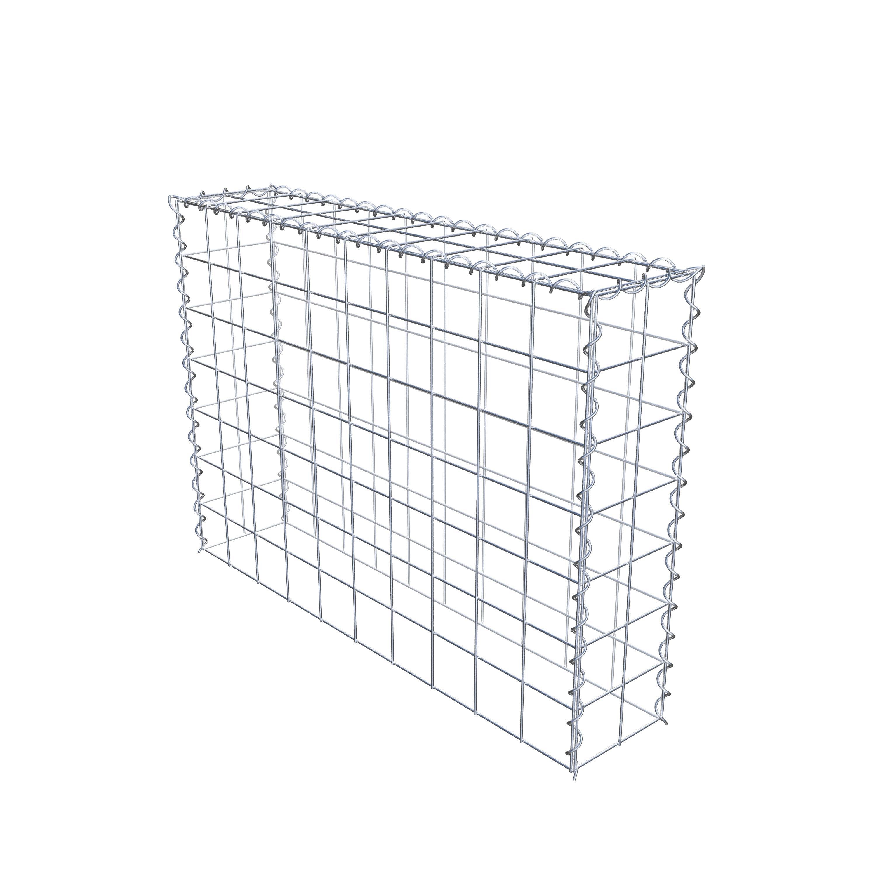 Gabion sur toile type 3 100 cm x 70 cm x 20 cm (L x H x P), maille 10 cm x 10 cm, spirale