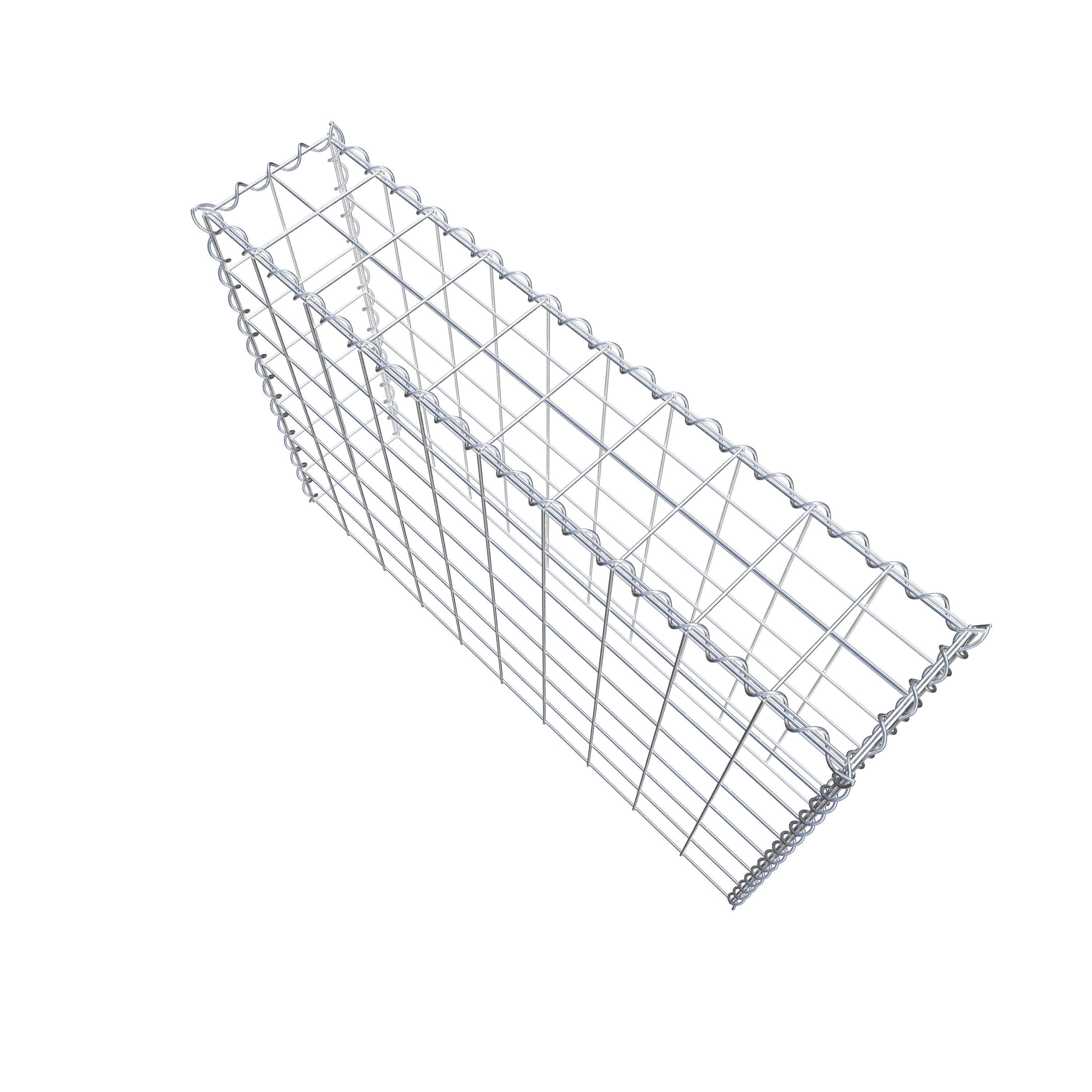 Gabion sur toile type 3 100 cm x 70 cm x 20 cm (L x H x P), maille 10 cm x 10 cm, spirale