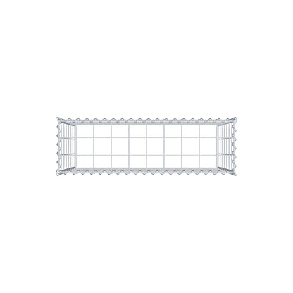 Gavión adulto tipo 3 100 cm x 70 cm x 30 cm (largo x alto x profundidad), tamaño de malla 10 cm x 10 cm, espiral