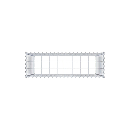 Opvokset gabion type 3 100 cm x 90 cm x 30 cm (L x H x D), maskestørrelse 10 cm x 10 cm, spiral