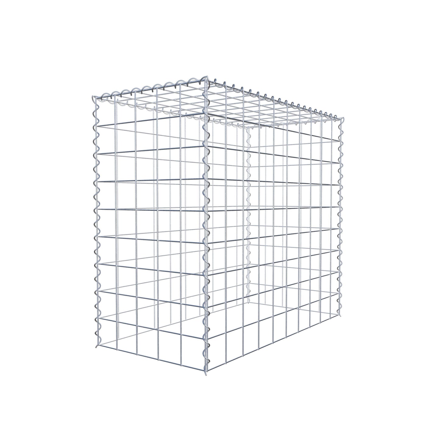 Gabion rapporté type 3 100 cm x 90 cm x 50 cm (L x H x P), mailles 10 cm x 10 cm, spirale