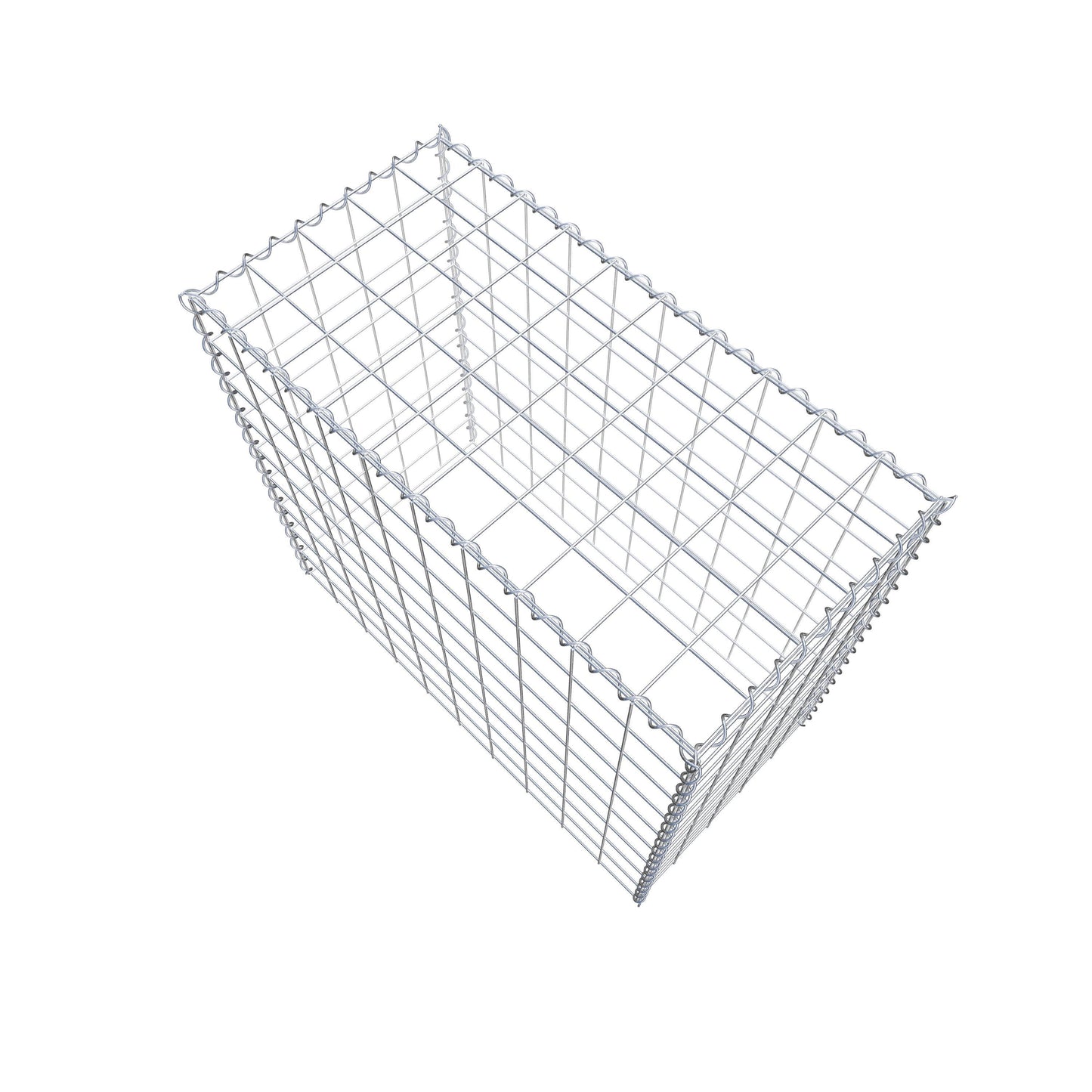 Gabion rapporté type 3 100 cm x 90 cm x 50 cm (L x H x P), mailles 10 cm x 10 cm, spirale