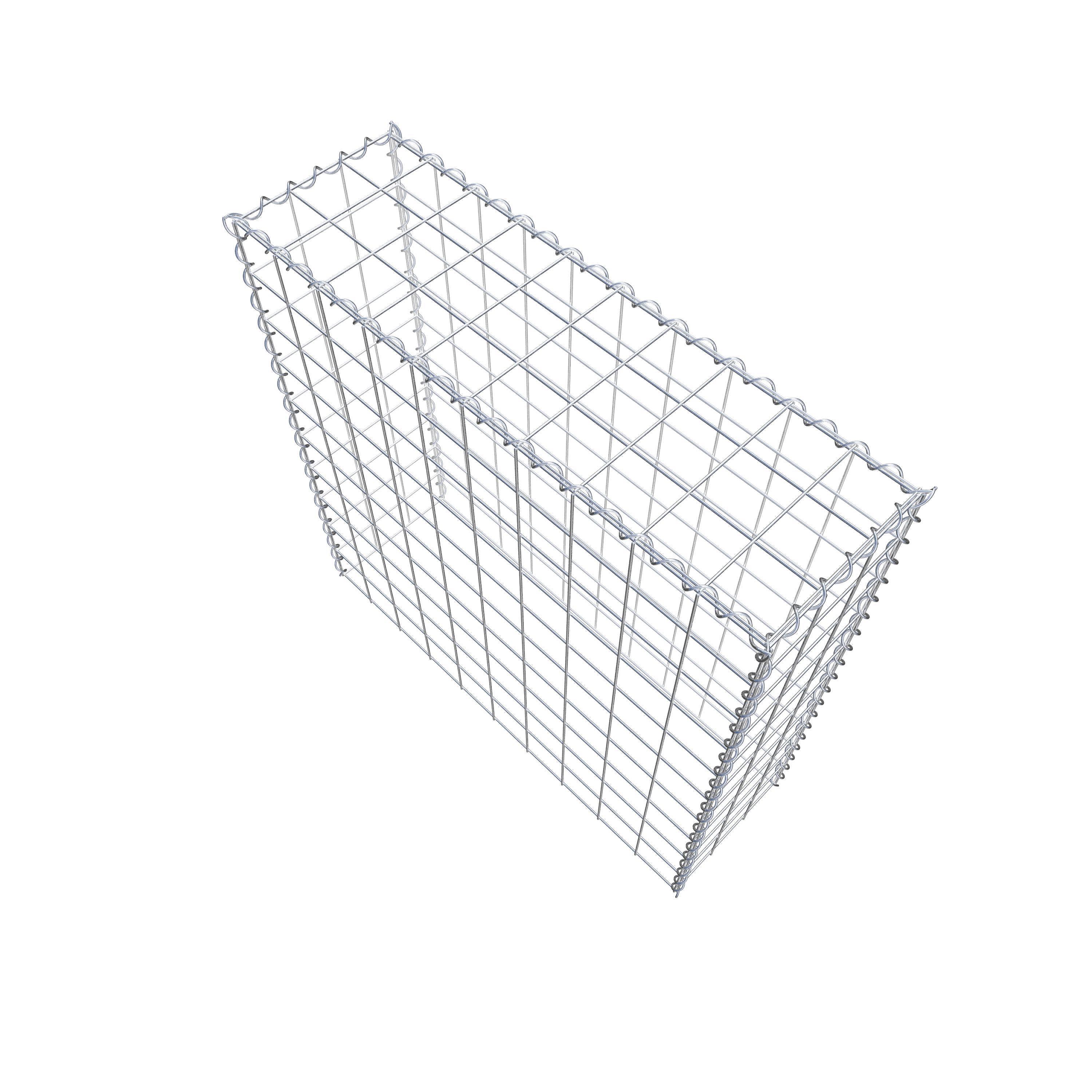 Gabion sur toile type 3 100 cm x 100 cm x 30 cm (L x H x P), maille 10 cm x 10 cm, spirale