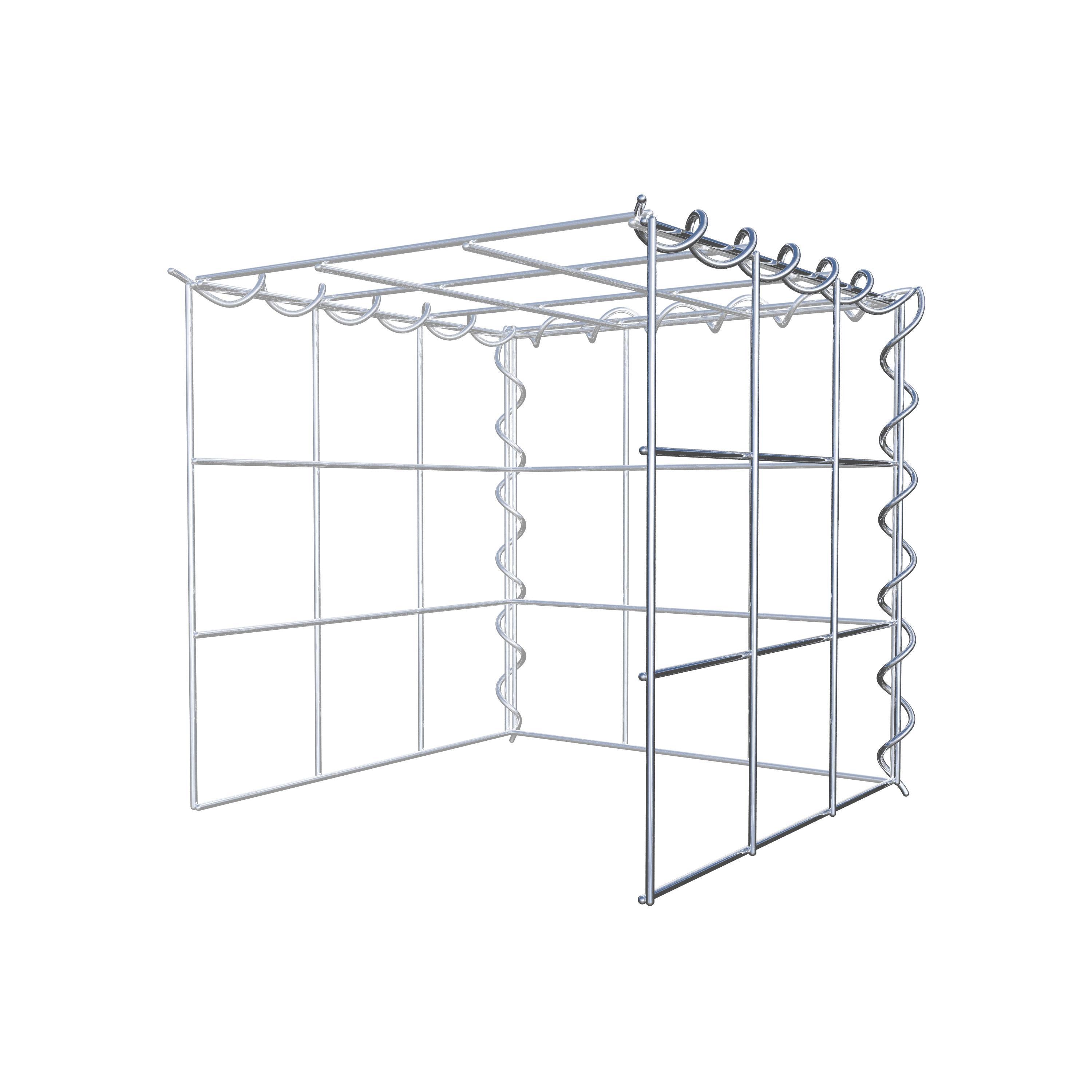 Gabion sur toile type 4 30 cm x 30 cm x 30 cm (L x H x P), maille 10 cm x 10 cm, spirale