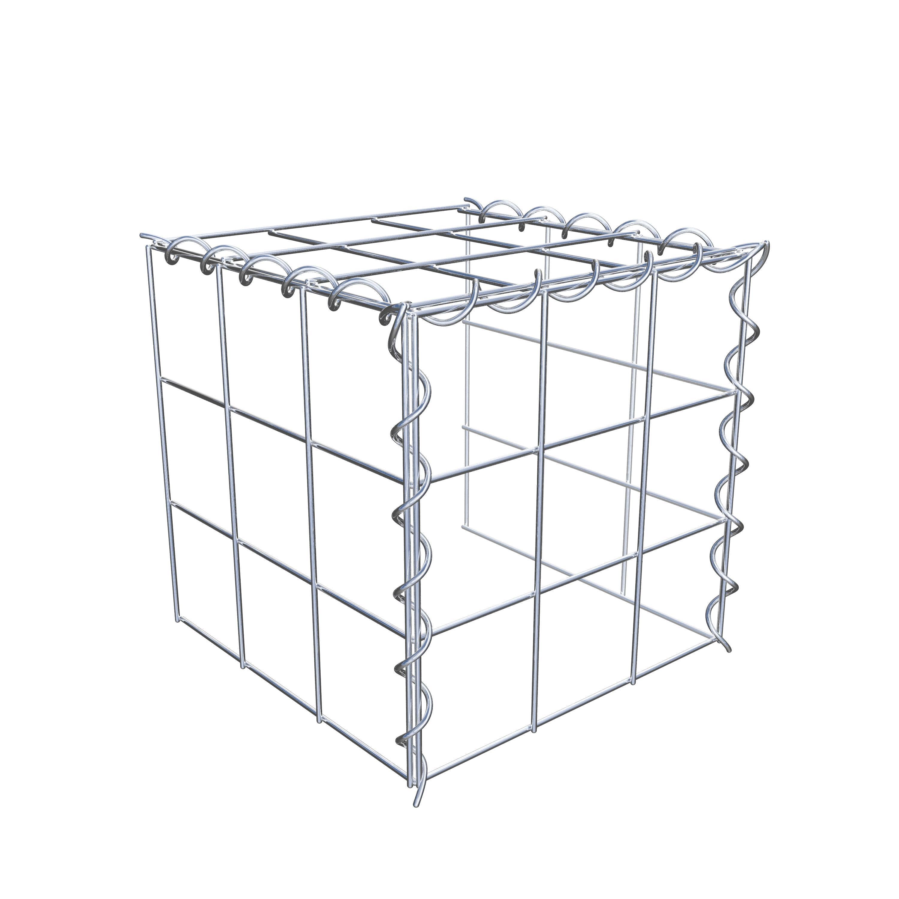 Gabion sur toile type 4 30 cm x 30 cm x 30 cm (L x H x P), maille 10 cm x 10 cm, spirale