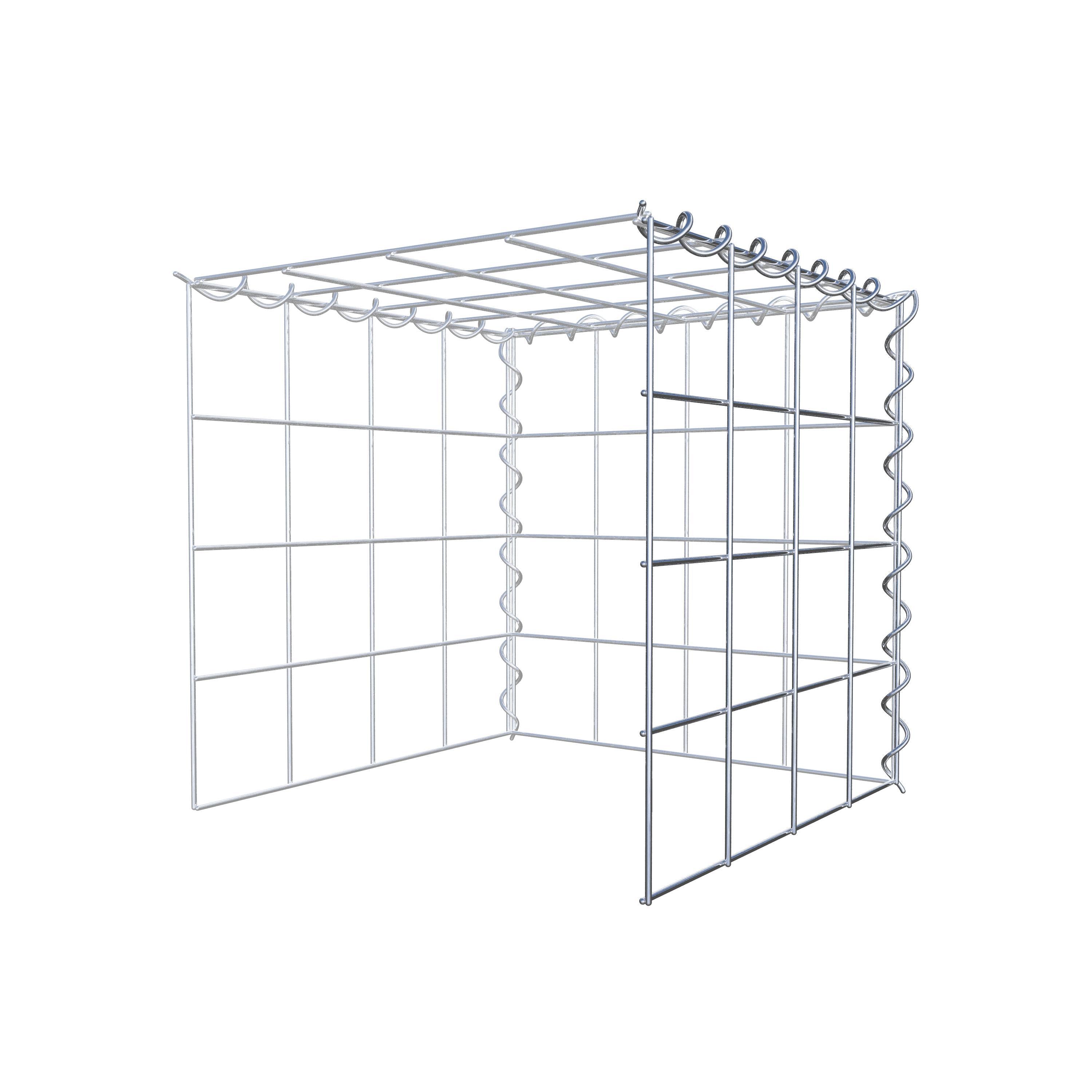 Gavión complementario tipo 4 40 cm x 40 cm x 40 cm (L x A x P), malla 10 cm x 10 cm, espiral