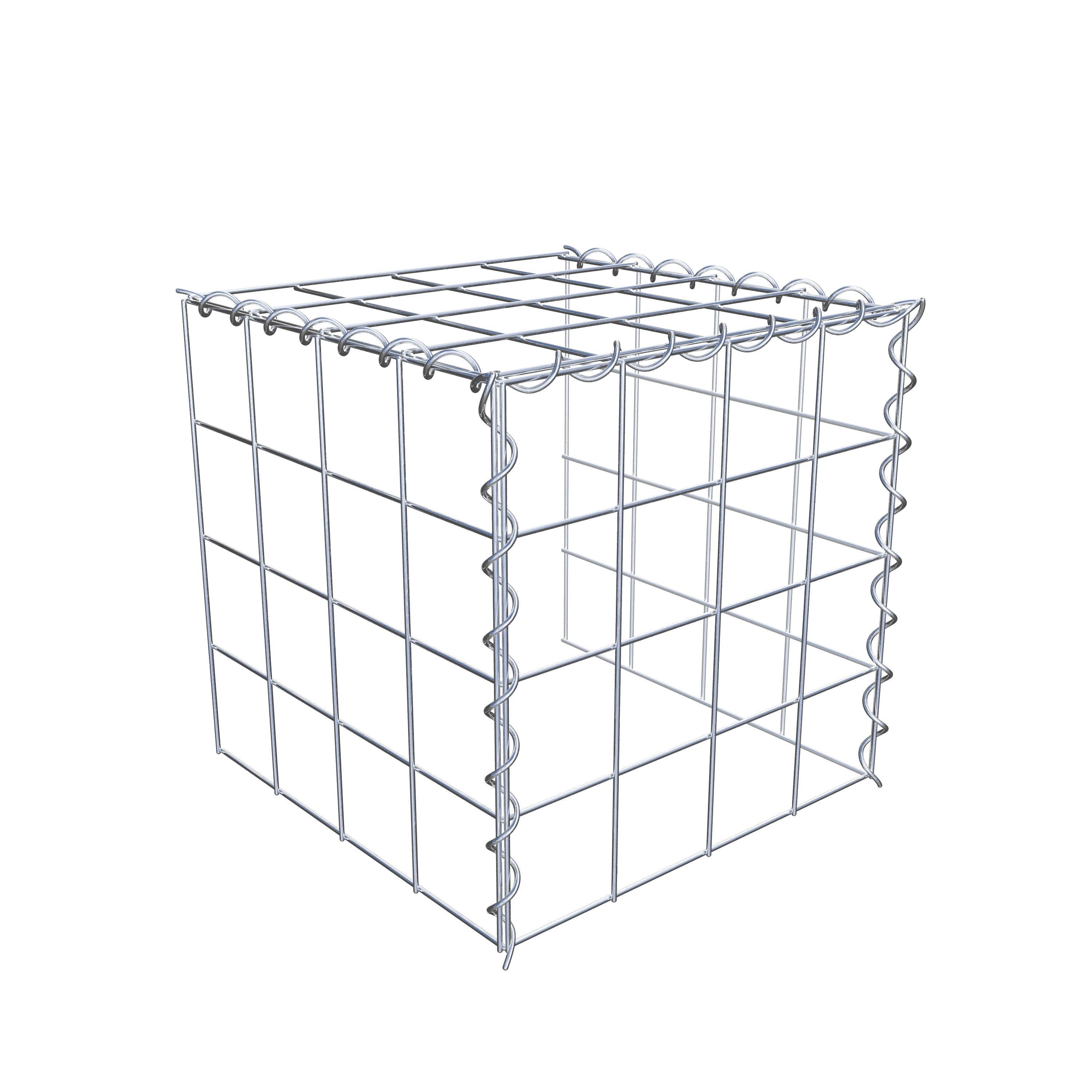 Gavión complementario tipo 4 40 cm x 40 cm x 40 cm (L x A x P), malla 10 cm x 10 cm, espiral