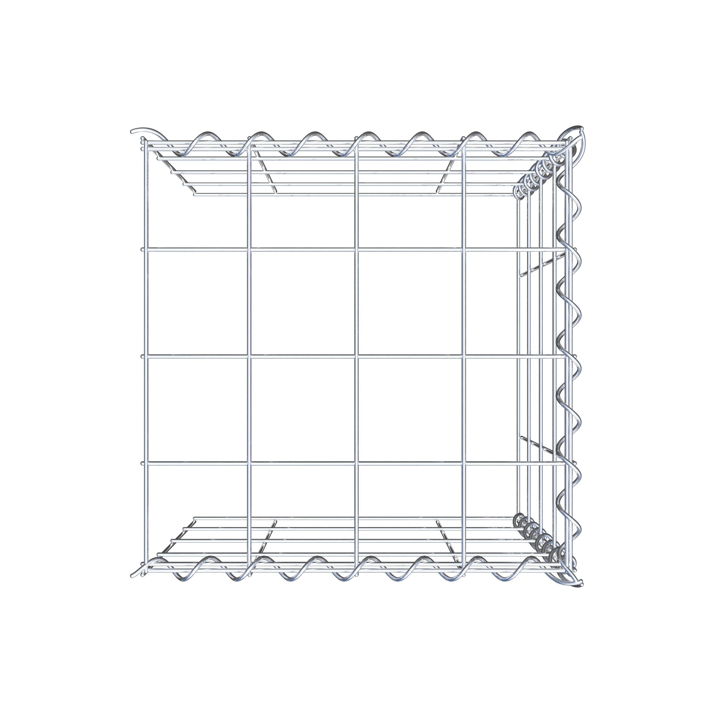 Gavión complementario tipo 4 40 cm x 40 cm x 40 cm (L x A x P), malla 10 cm x 10 cm, espiral