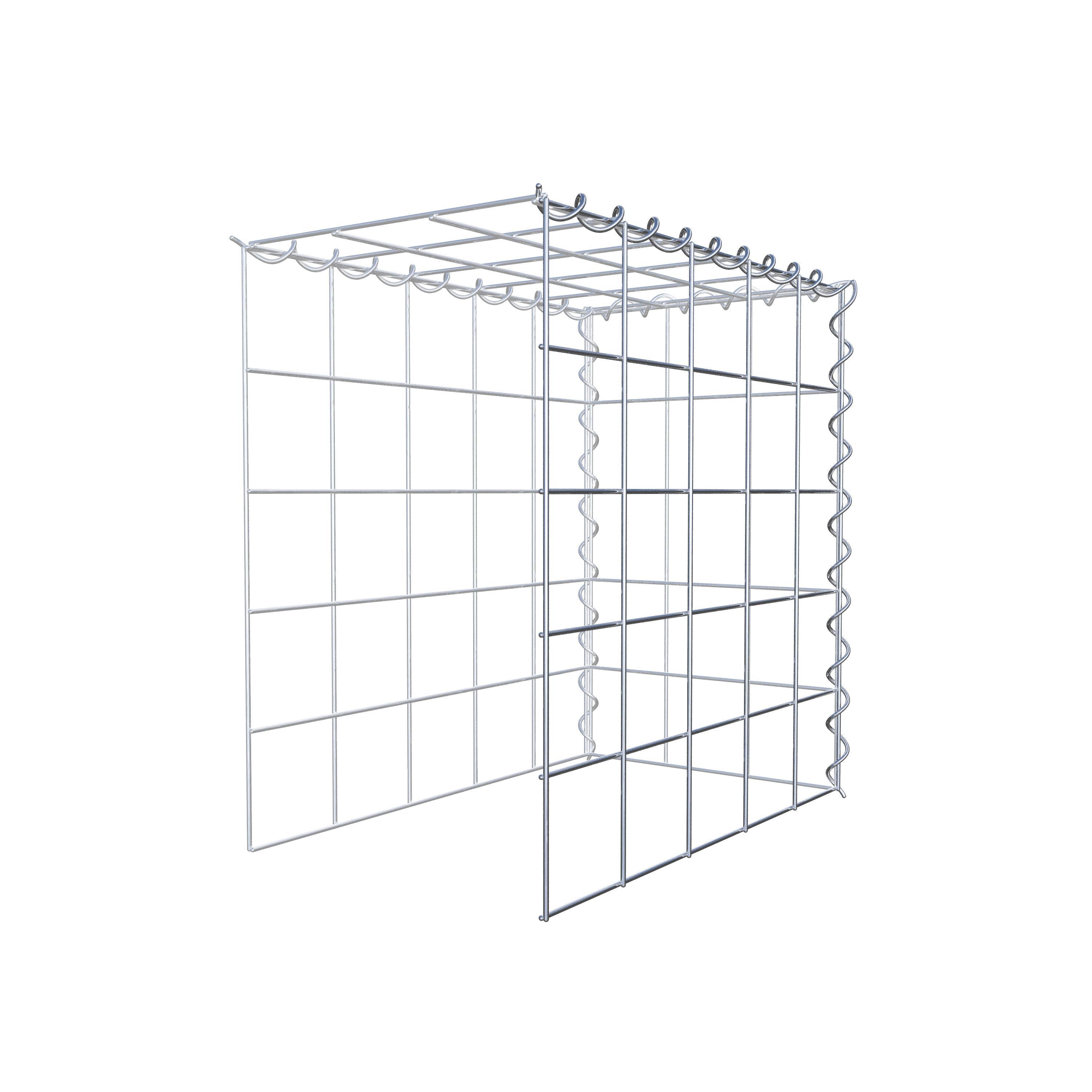 Gabion sur toile type 4 50 cm x 50 cm x 30 cm (L x H x P), maille 10 cm x 10 cm, spirale