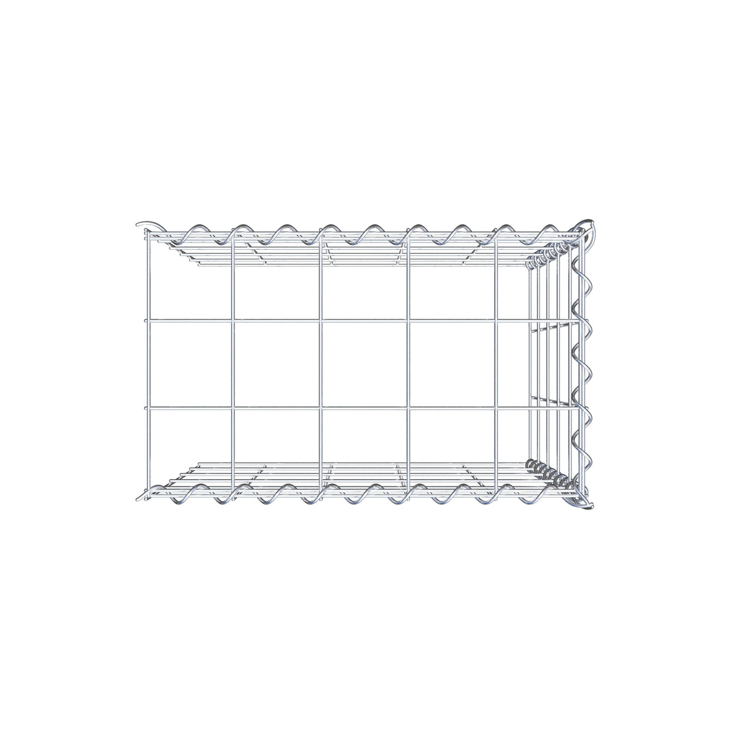 Anbaugabione Typ 4 50 cm x 50 cm x 30 cm (L x H x T), Maschenweite 10 cm x 10 cm, Spirale