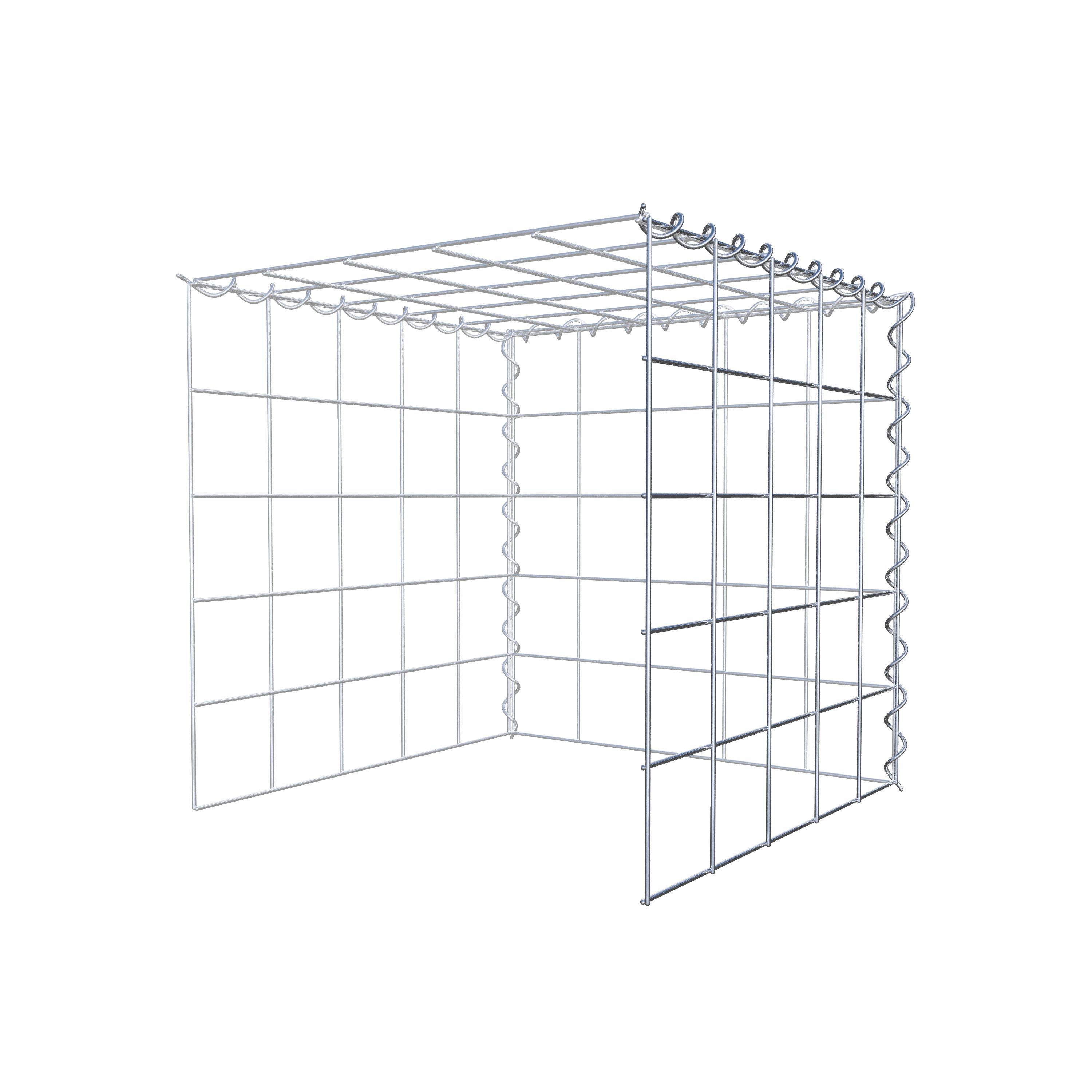 Gabion sur toile type 4 50 cm x 50 cm x 50 cm (L x H x P), maille 10 cm x 10 cm, spirale