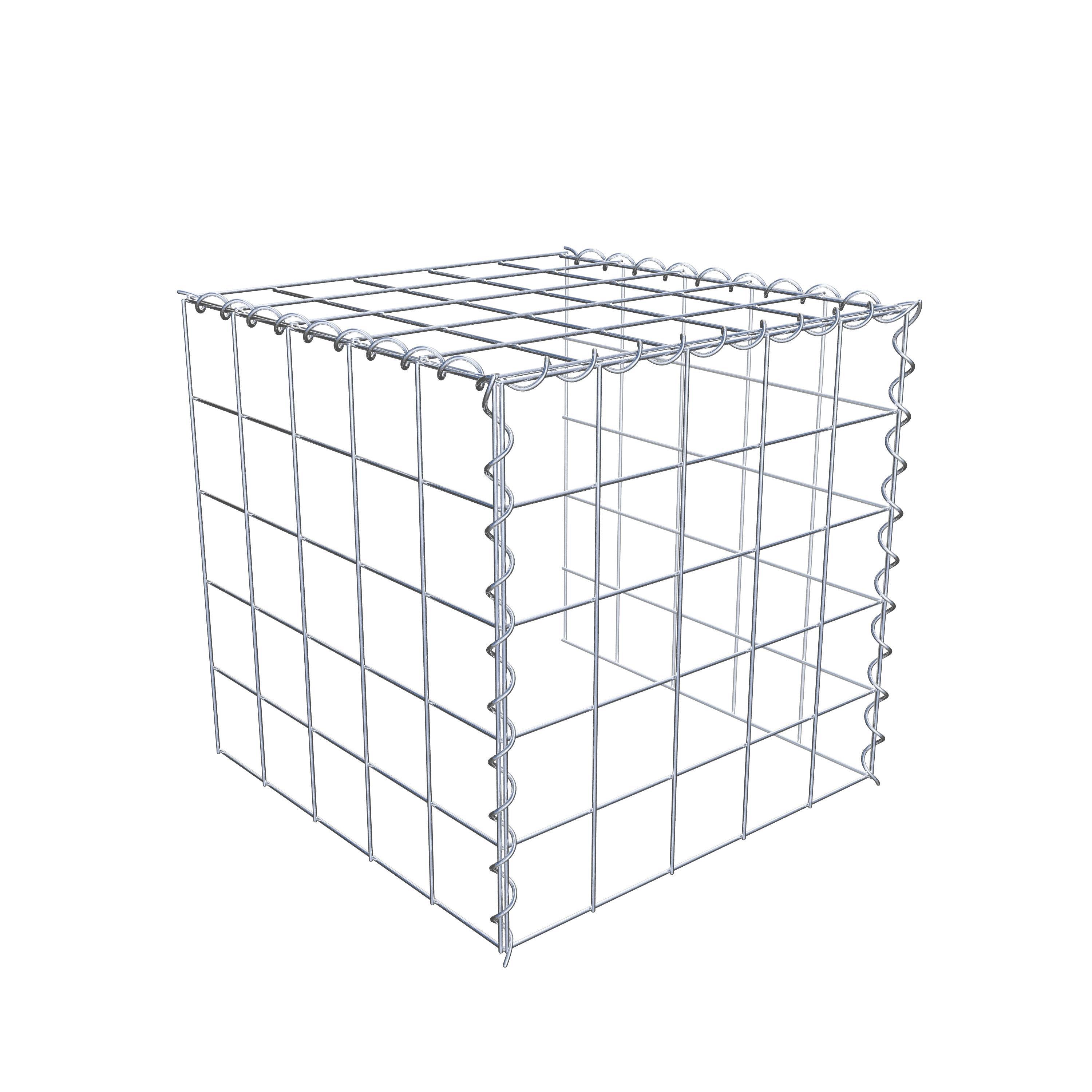 Gabion sur toile type 4 50 cm x 50 cm x 50 cm (L x H x P), maille 10 cm x 10 cm, spirale