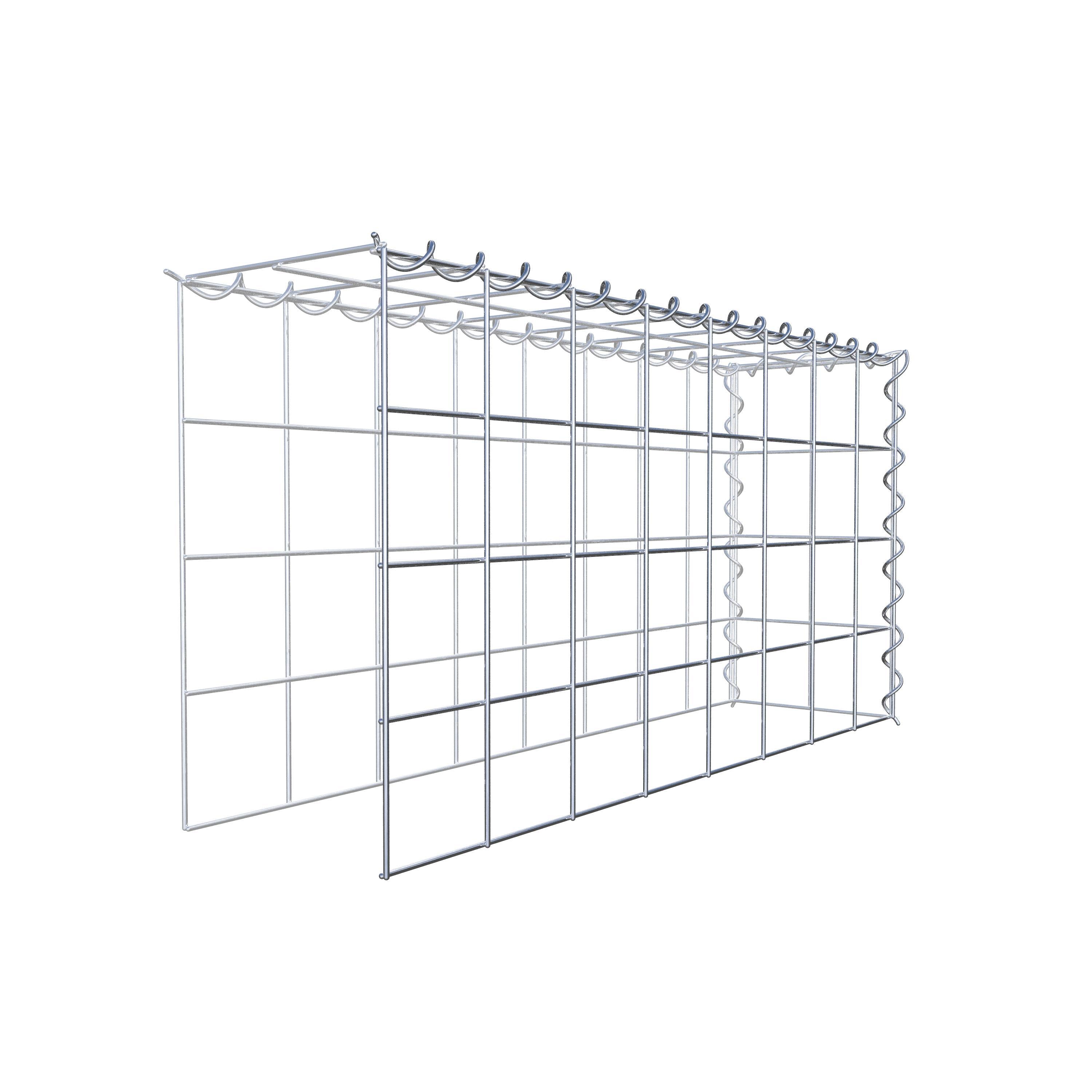 Gabion monté type 4 80 cm x 40 cm x 20 cm (L x H x P), maille 10 cm x 10 cm, spirale