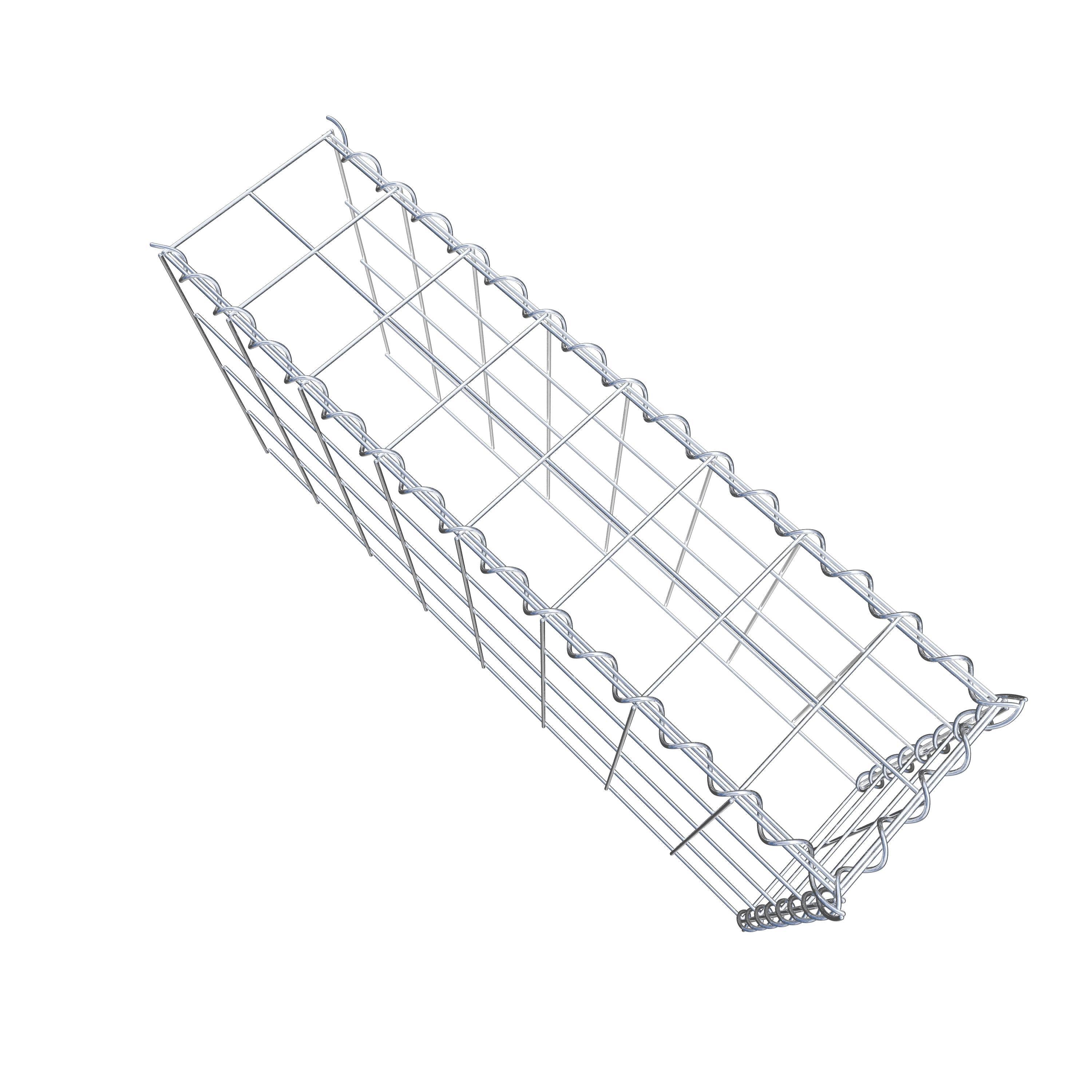 Gabion monté type 4 80 cm x 40 cm x 20 cm (L x H x P), maille 10 cm x 10 cm, spirale