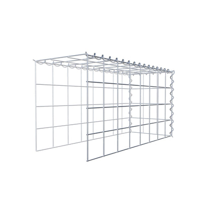 Gabbione aggiuntivo tipo 4 80 cm x 40 cm x 30 cm (L x H x P), maglia 10 cm x 10 cm, spirale