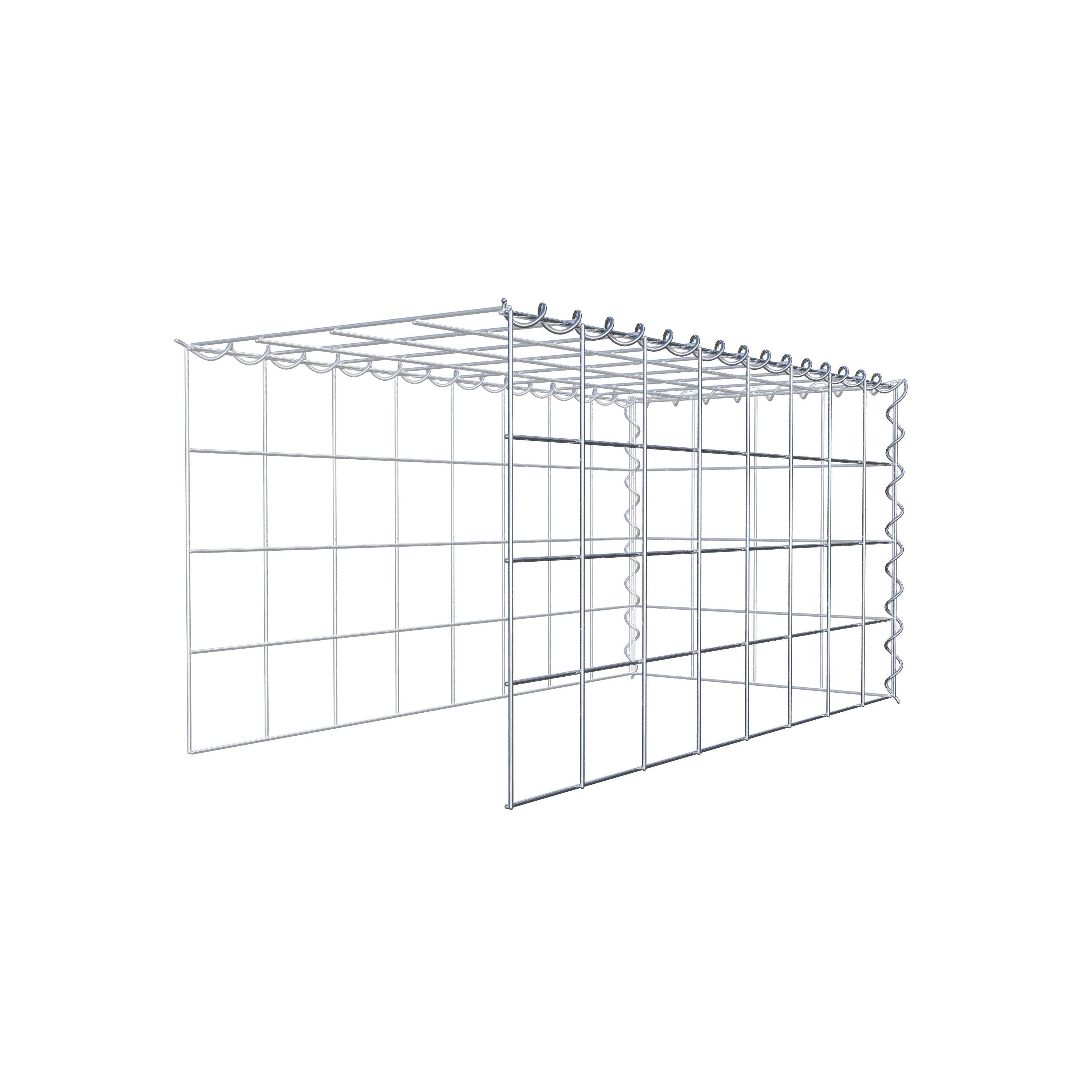 Gabion sur toile type 4 80 cm x 40 cm x 40 cm (L x H x P), maille 10 cm x 10 cm, spirale