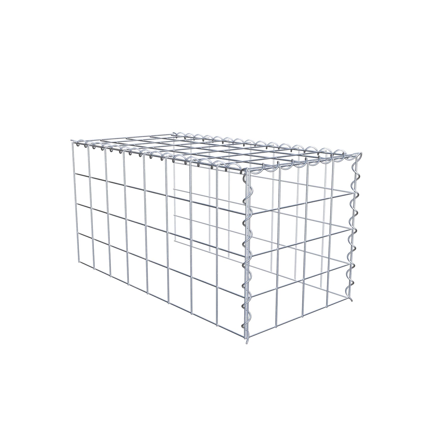 Extra gabion typ 4 80 cm x 40 cm x 40 cm (L x H x D), maskstorlek 10 cm x 10 cm, spiral