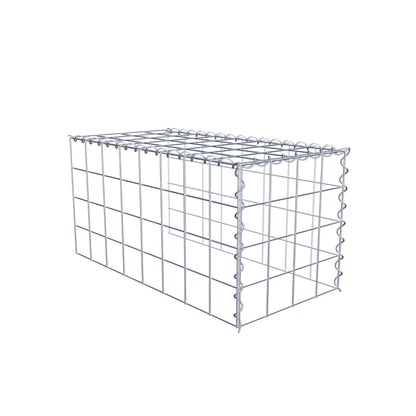 Extra gabion typ 4 80 cm x 40 cm x 40 cm (L x H x D), maskstorlek 10 cm x 10 cm, spiral