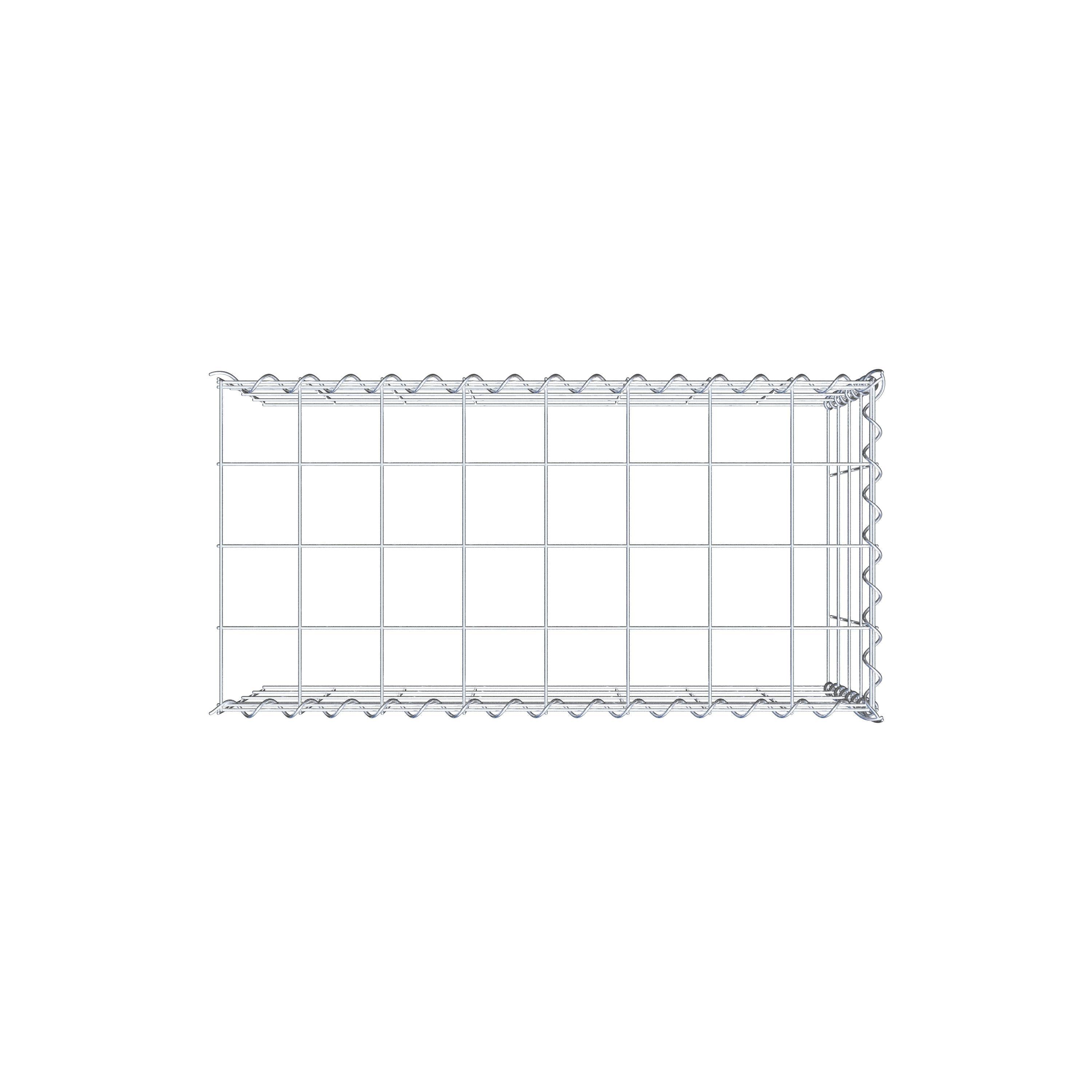 Gabion sur toile type 4 80 cm x 40 cm x 40 cm (L x H x P), maille 10 cm x 10 cm, spirale