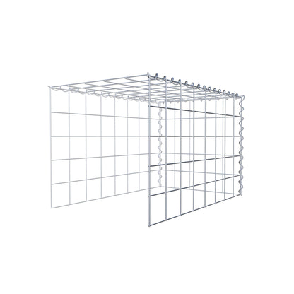 Fourche rapportée type 4 80 cm x 50 cm x 50 cm (L x H x P), mailles 10 cm x 10 cm, spirale