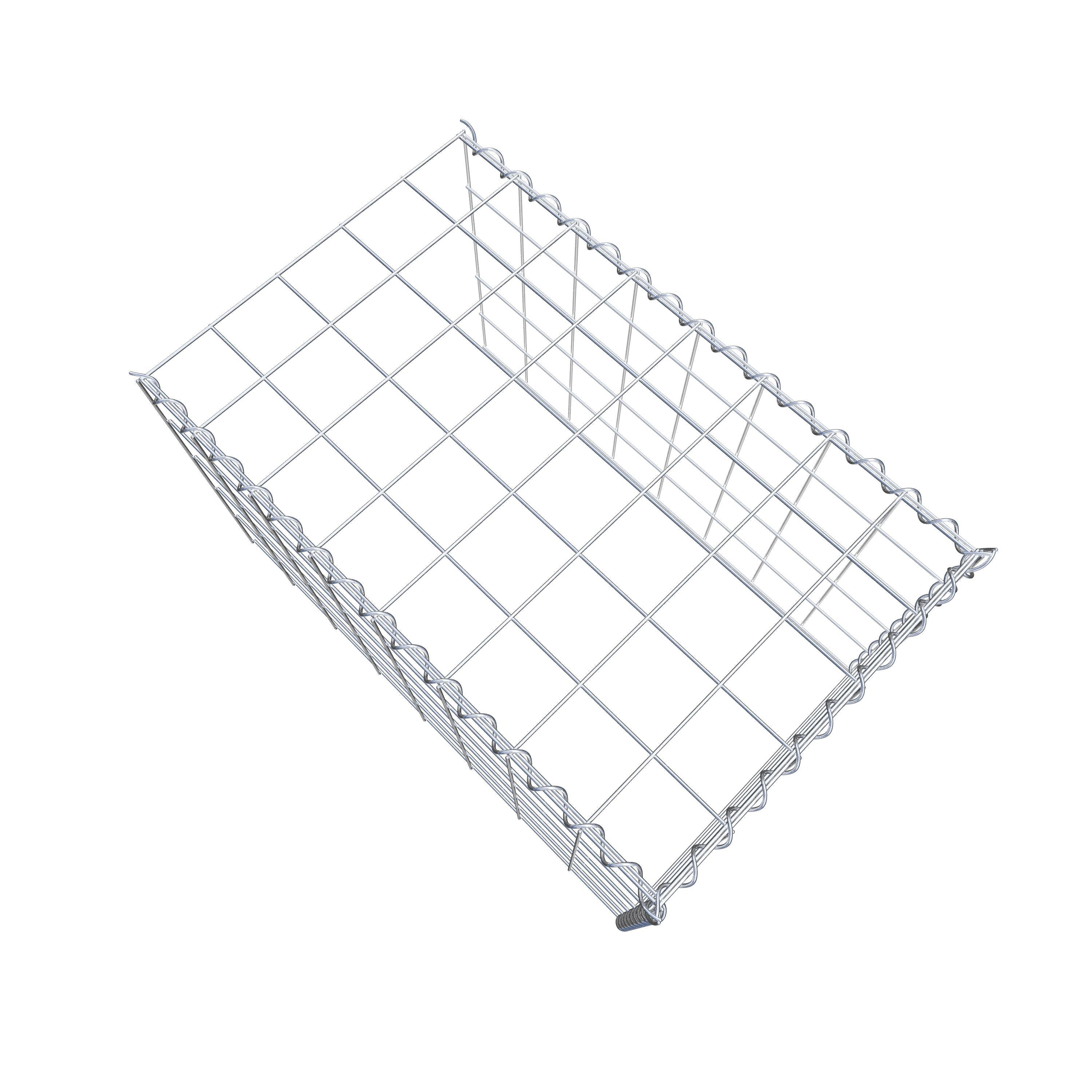 Gabion monté type 4 80 cm x 50 cm x 50 cm (L x H x P), maille 10 cm x 10 cm, spirale