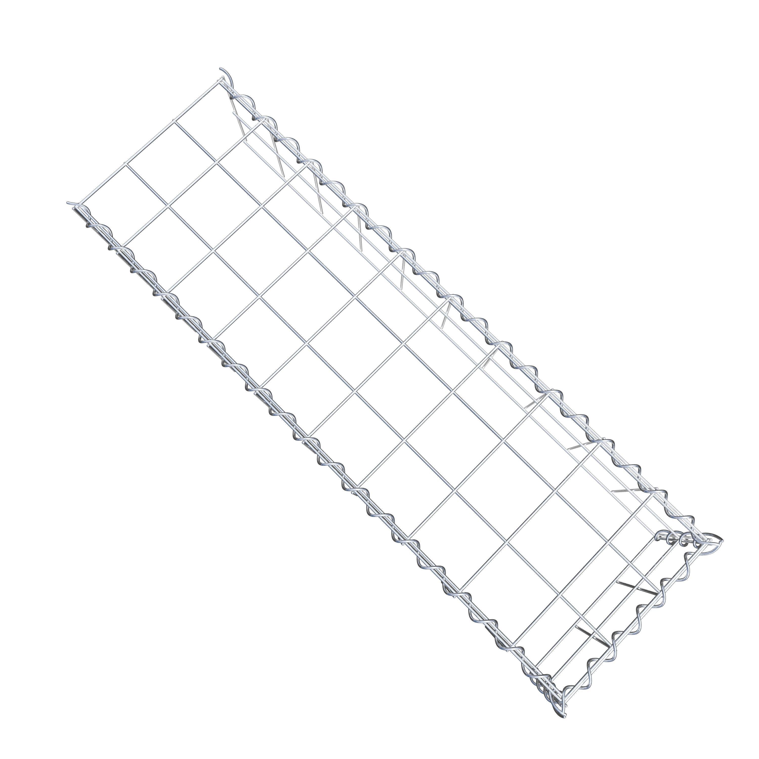 Gabion sur toile type 4 100 cm x 20 cm x 30 cm (L x H x P), maille 10 cm x 10 cm, spirale