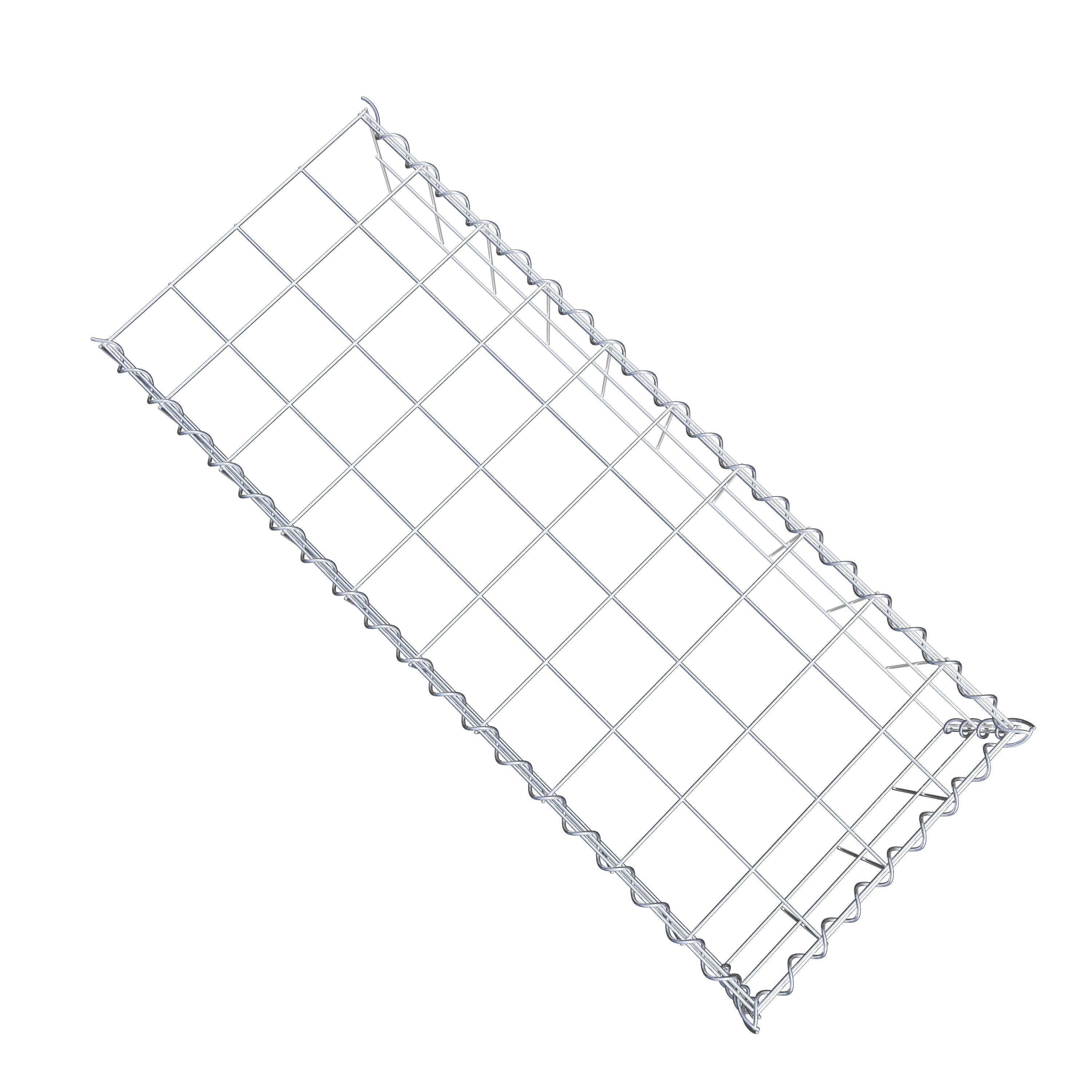 Gabion sur toile type 4 100 cm x 20 cm x 40 cm (L x H x P), maille 10 cm x 10 cm, spirale