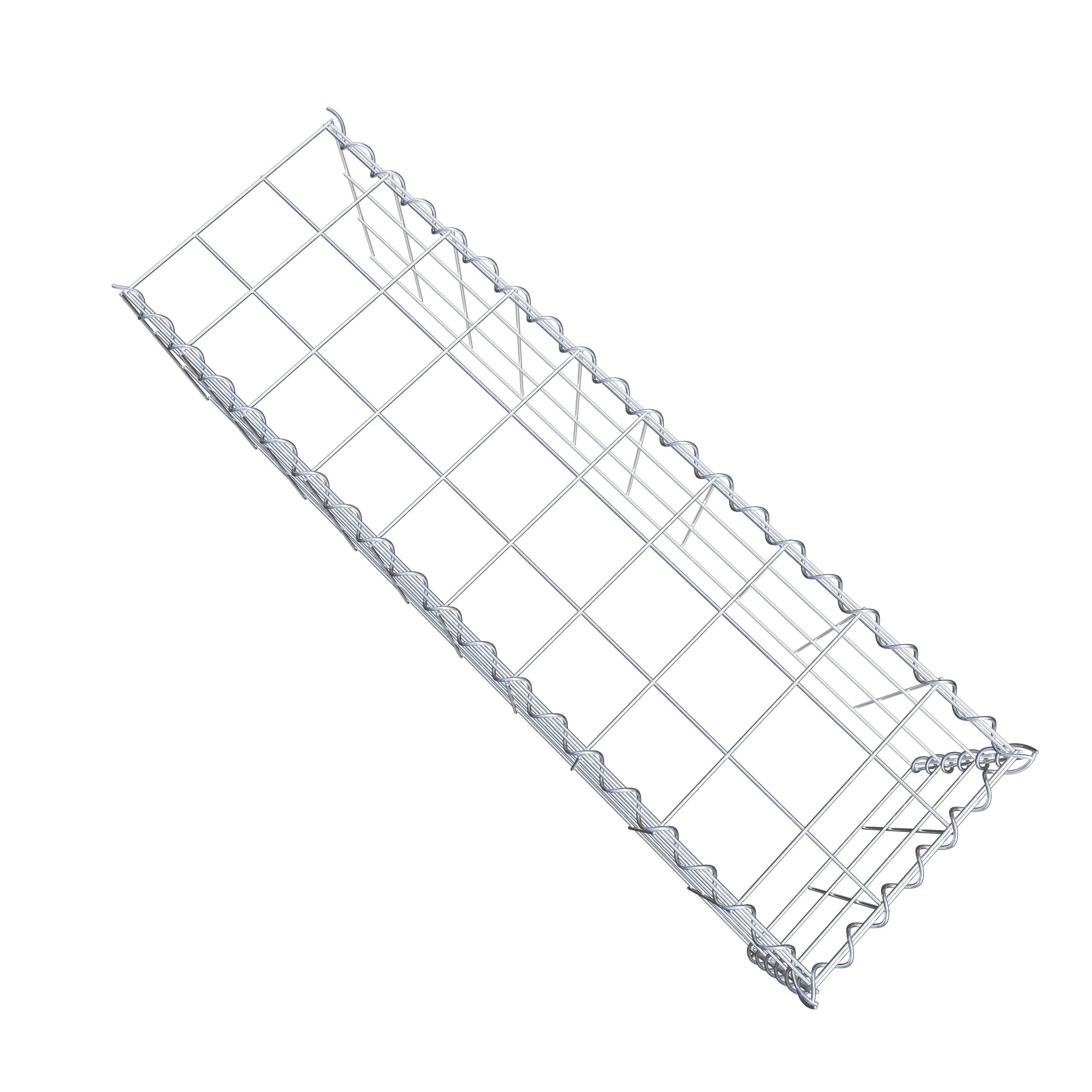 Gabion sur toile type 4 100 cm x 30 cm x 30 cm (L x H x P), maille 10 cm x 10 cm, spirale