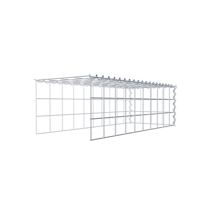 Extra gabion typ 4 100 cm x 30 cm x 40 cm (L x H x D), maskstorlek 10 cm x 10 cm, spiral