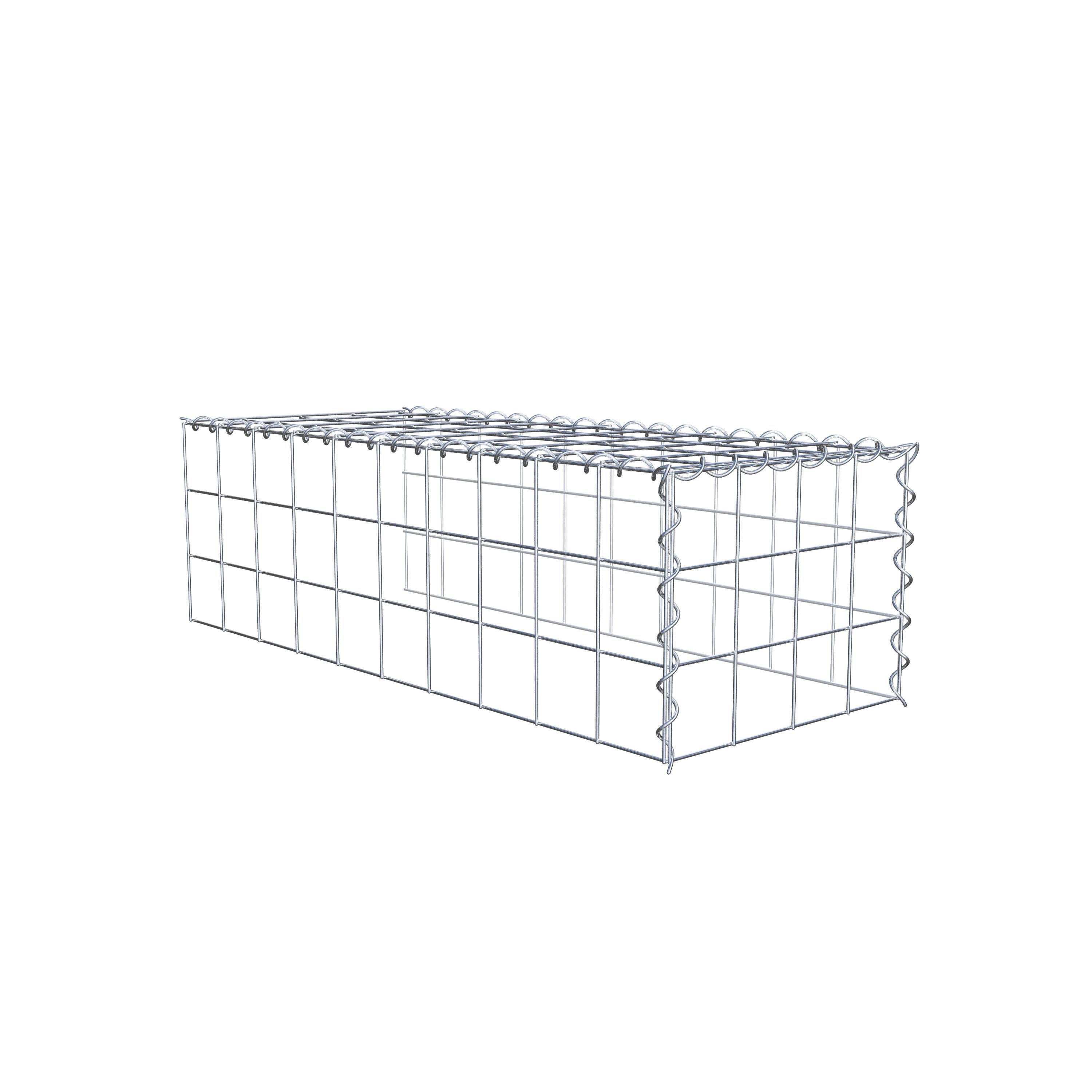 Gabion sur toile type 4 100 cm x 30 cm x 40 cm (L x H x P), maille 10 cm x 10 cm, spirale