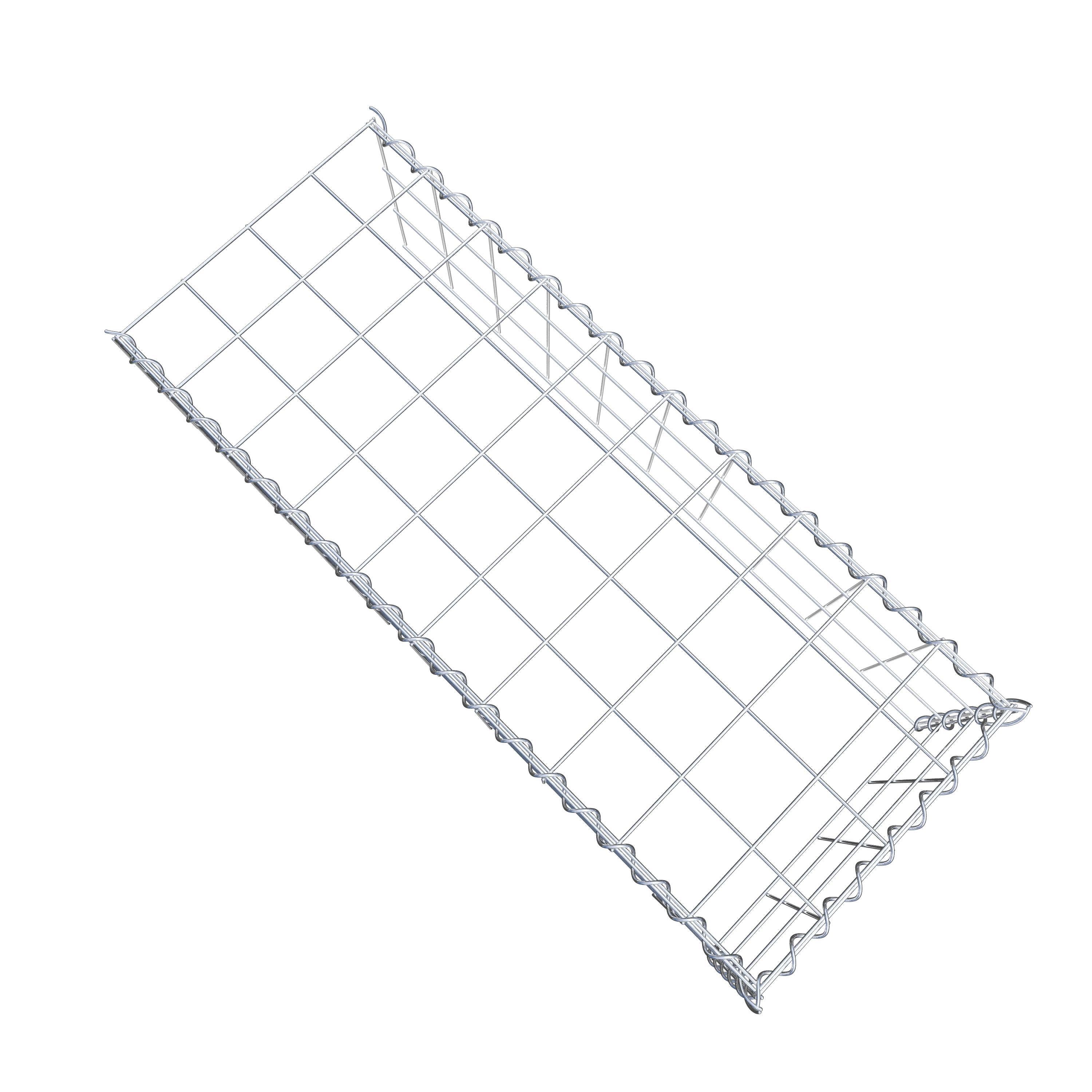 Gabion sur toile type 4 100 cm x 30 cm x 40 cm (L x H x P), maille 10 cm x 10 cm, spirale