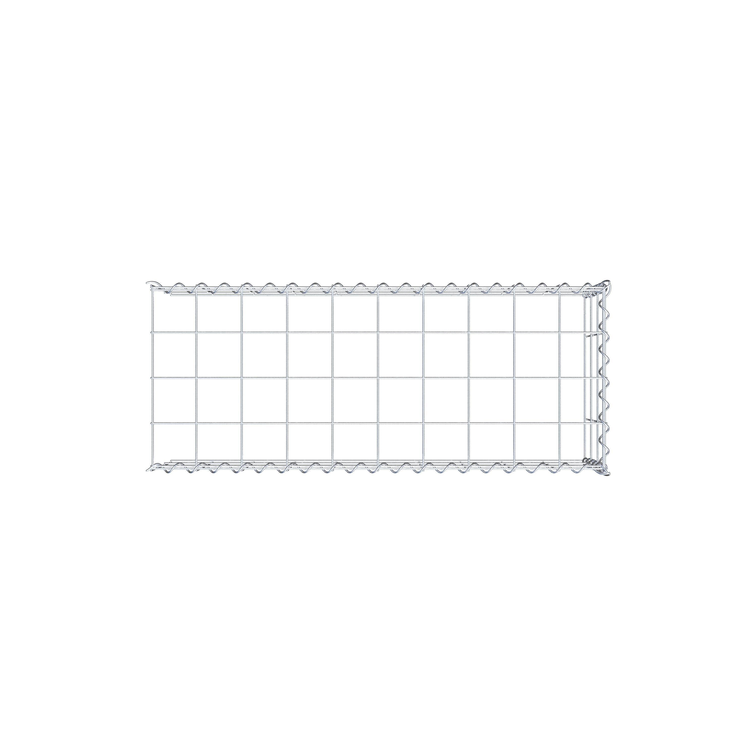 Gabion sur toile type 4 100 cm x 30 cm x 40 cm (L x H x P), maille 10 cm x 10 cm, spirale