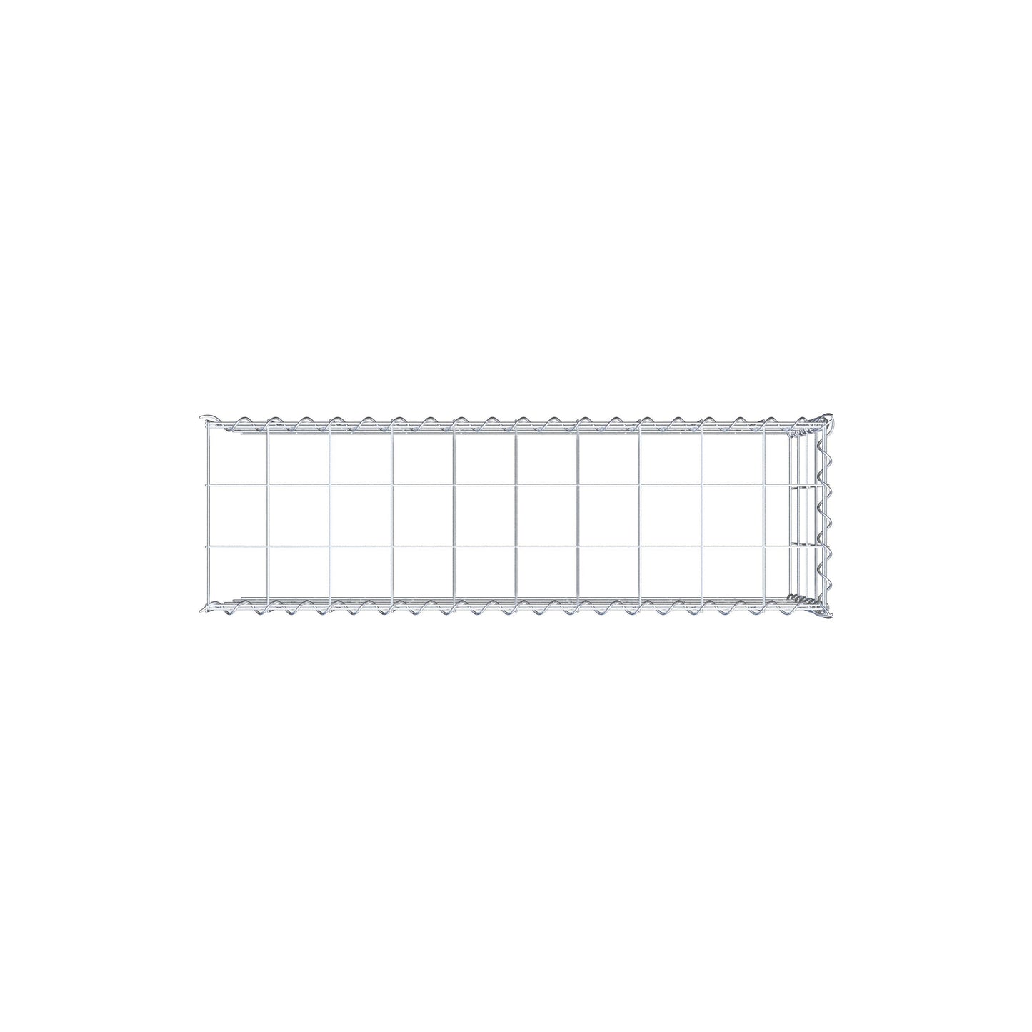 Gabião tipo 4 100 cm x 40 cm x 30 cm (C x A x P), malhagem 10 cm x 10 cm, espiral
