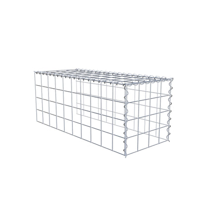 Extra gabion typ 4 100 cm x 40 cm x 40 cm (L x H x D), maskstorlek 10 cm x 10 cm, spiral