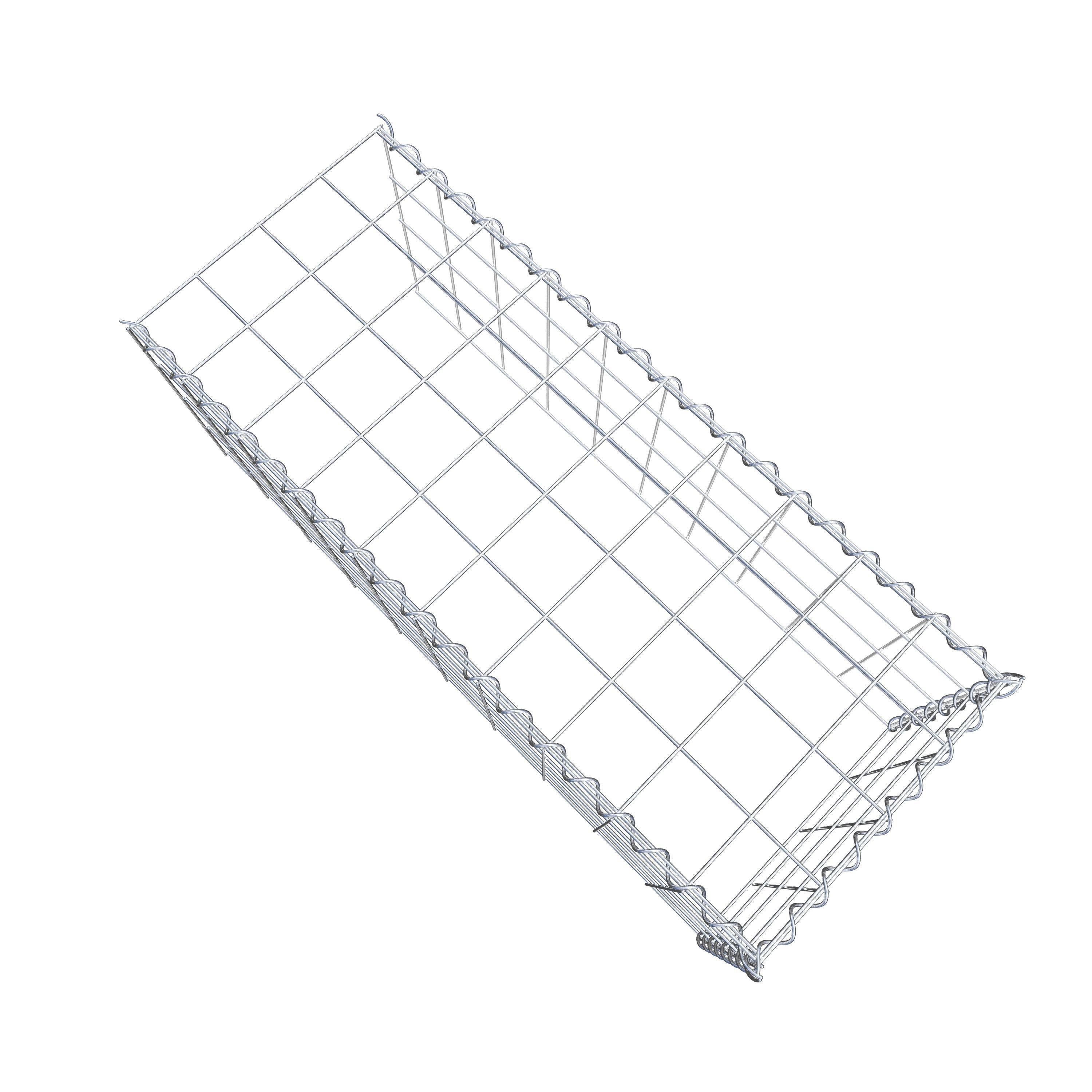 Gabion sur toile type 4 100 cm x 40 cm x 40 cm (L x H x P), maille 10 cm x 10 cm, spirale