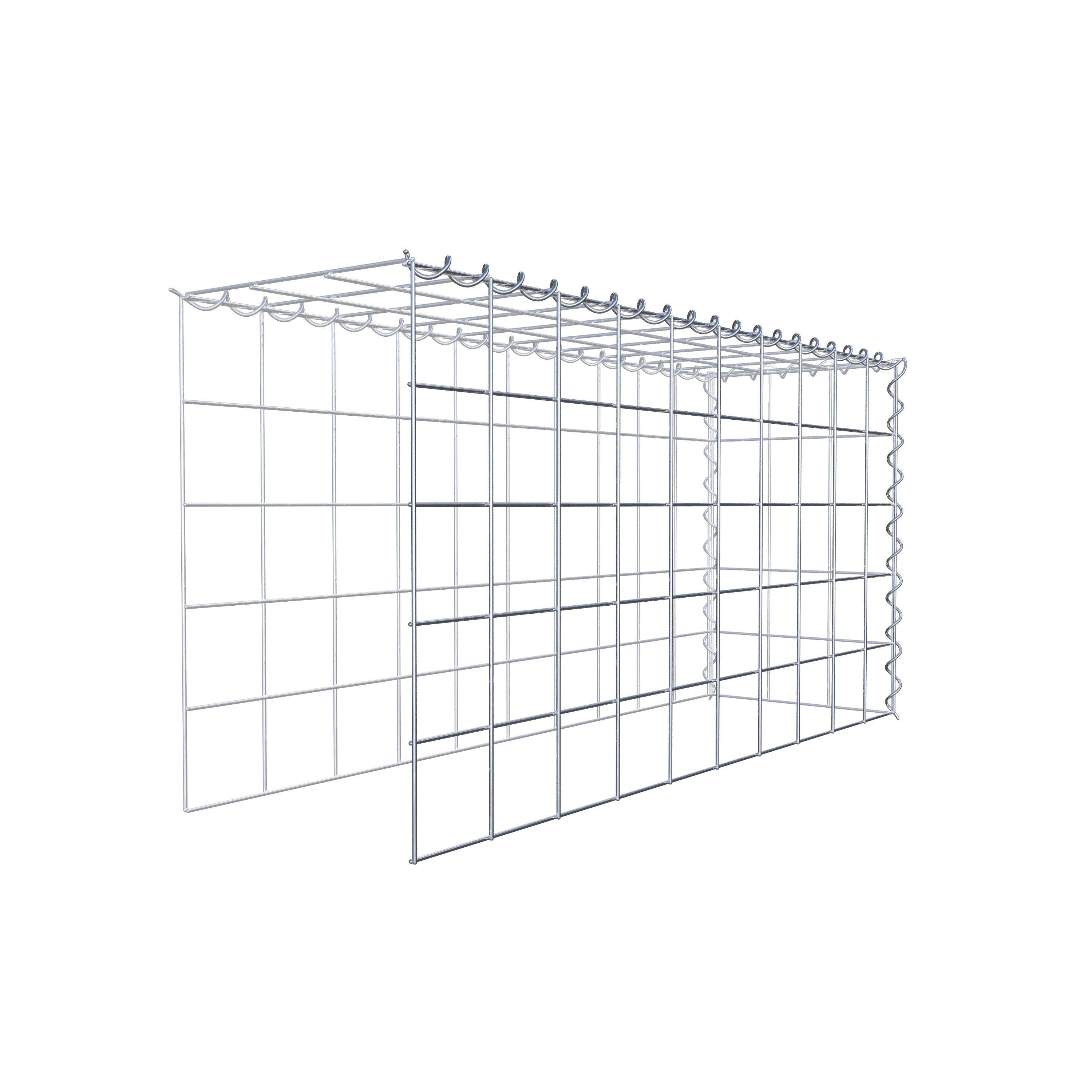 Gabion sur toile type 4 100 cm x 50 cm x 30 cm (L x H x P), maille 10 cm x 10 cm, spirale