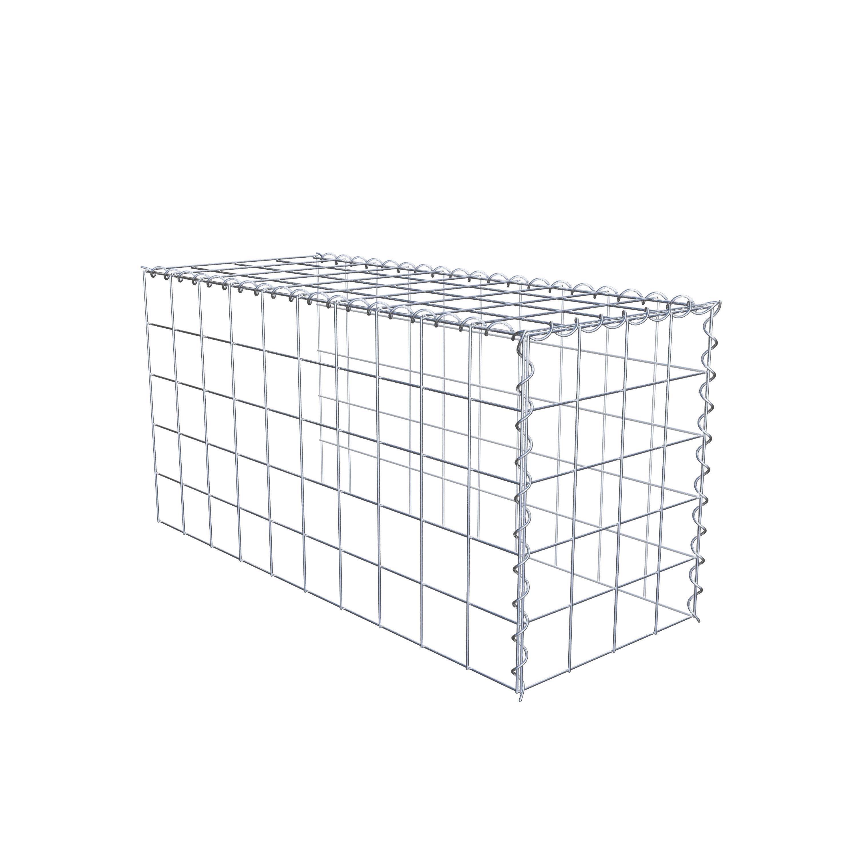 Gabion sur toile type 4 100 cm x 50 cm x 40 cm (L x H x P), maille 10 cm x 10 cm, spirale