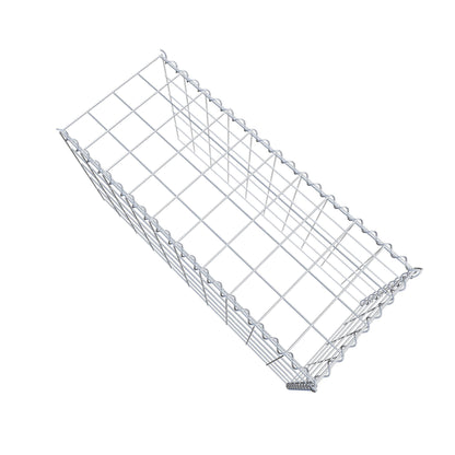 Opvokset gabion type 4 100 cm x 50 cm x 40 cm (L x H x D), maskestørrelse 10 cm x 10 cm, spiral