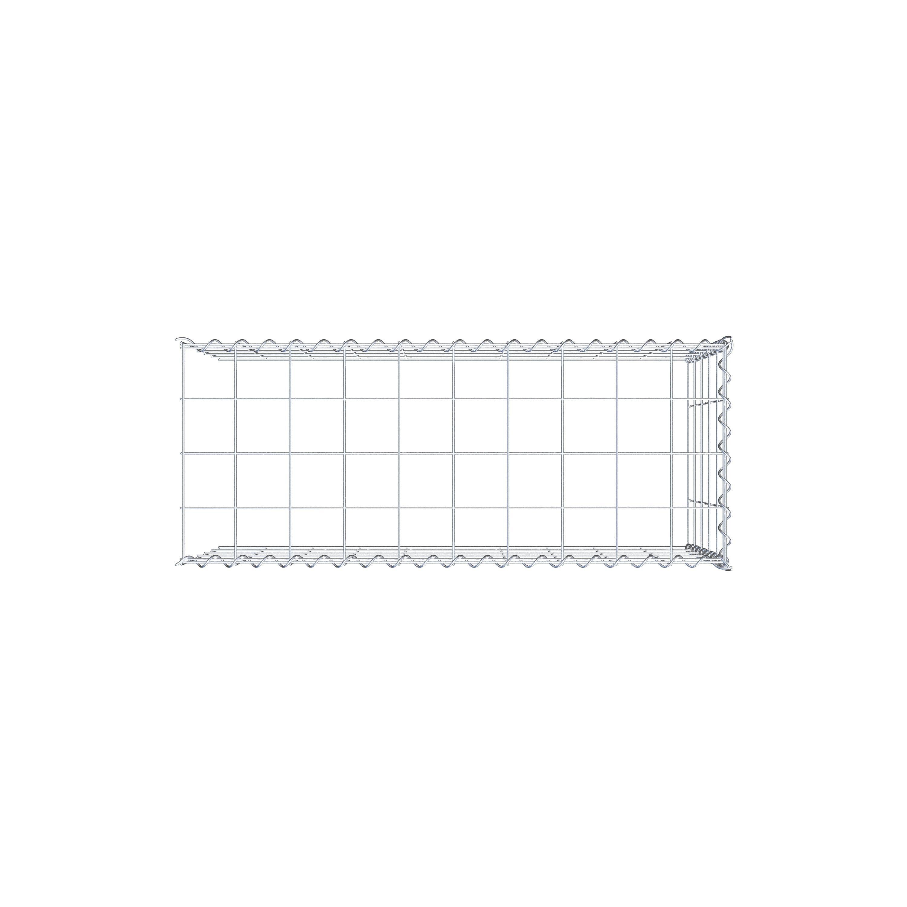 Gabion sur toile type 4 100 cm x 50 cm x 40 cm (L x H x P), maille 10 cm x 10 cm, spirale