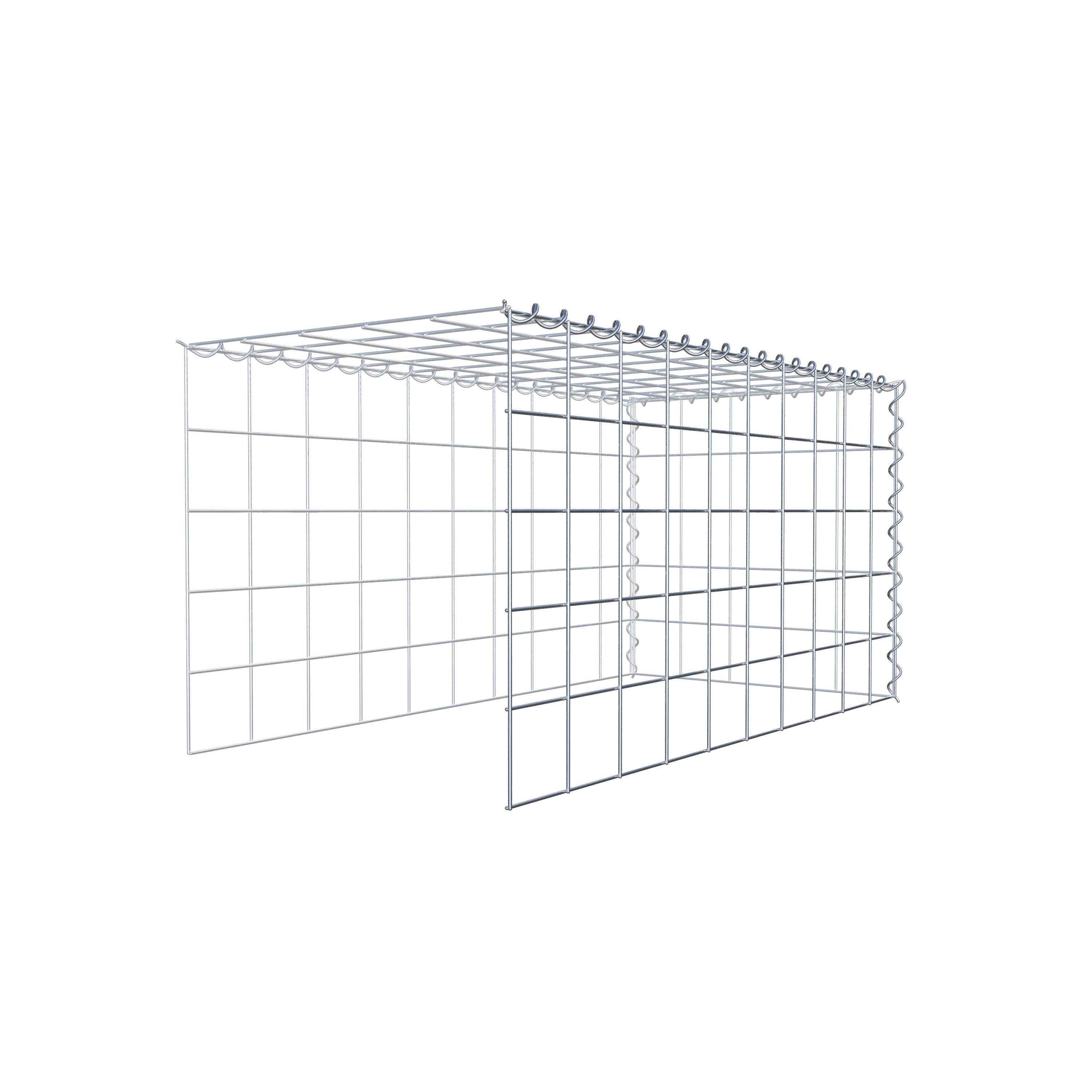 Gabion sur toile type 4 100 cm x 50 cm x 50 cm (L x H x P), maille 10 cm x 10 cm, spirale