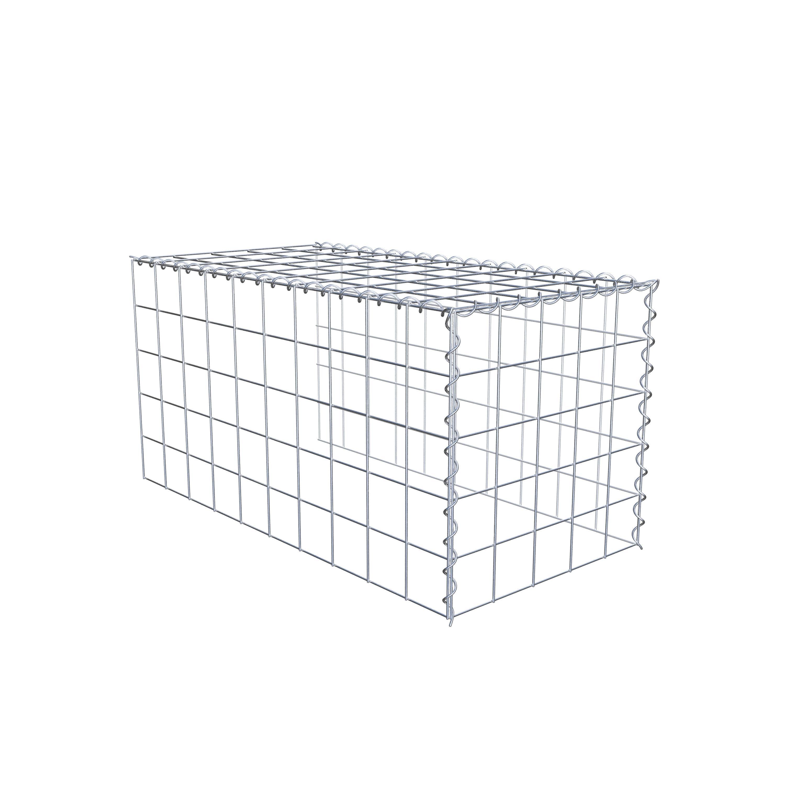 Gabion sur toile type 4 100 cm x 50 cm x 50 cm (L x H x P), maille 10 cm x 10 cm, spirale