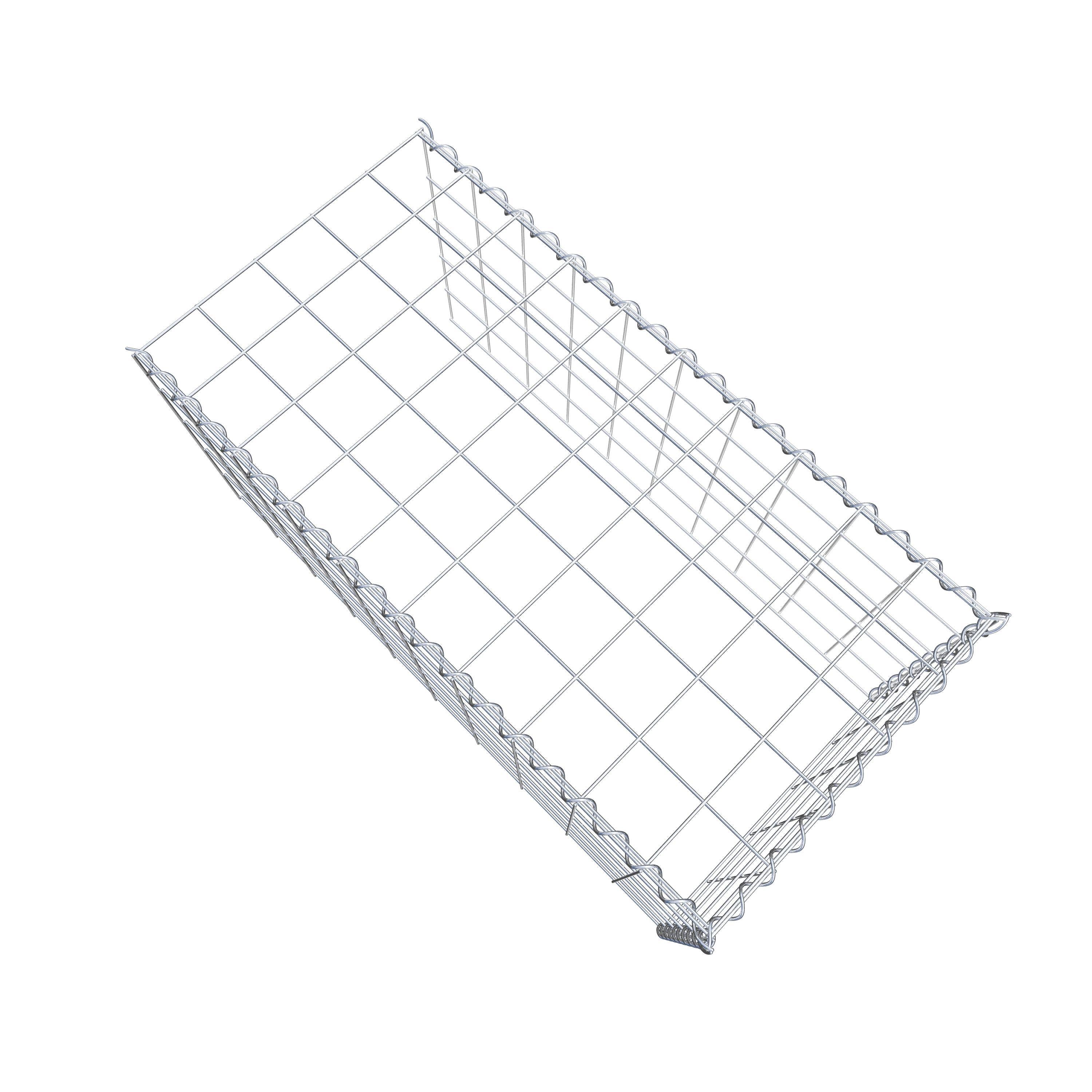 Gabion sur toile type 4 100 cm x 50 cm x 50 cm (L x H x P), maille 10 cm x 10 cm, spirale