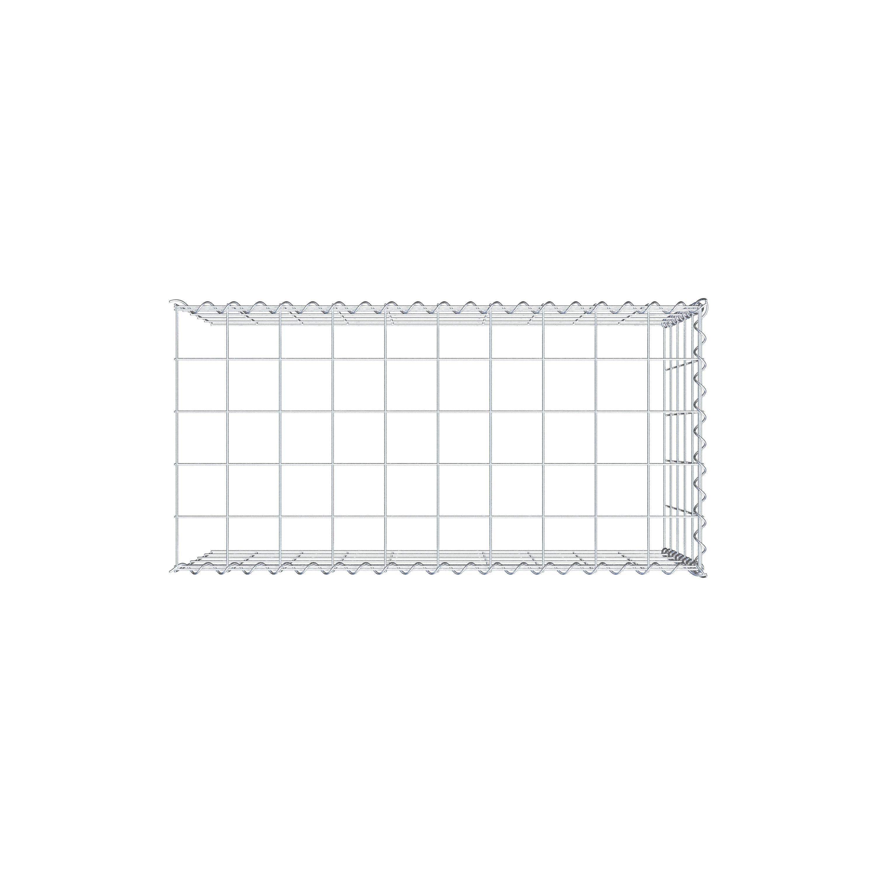 Gabion sur toile type 4 100 cm x 50 cm x 50 cm (L x H x P), maille 10 cm x 10 cm, spirale