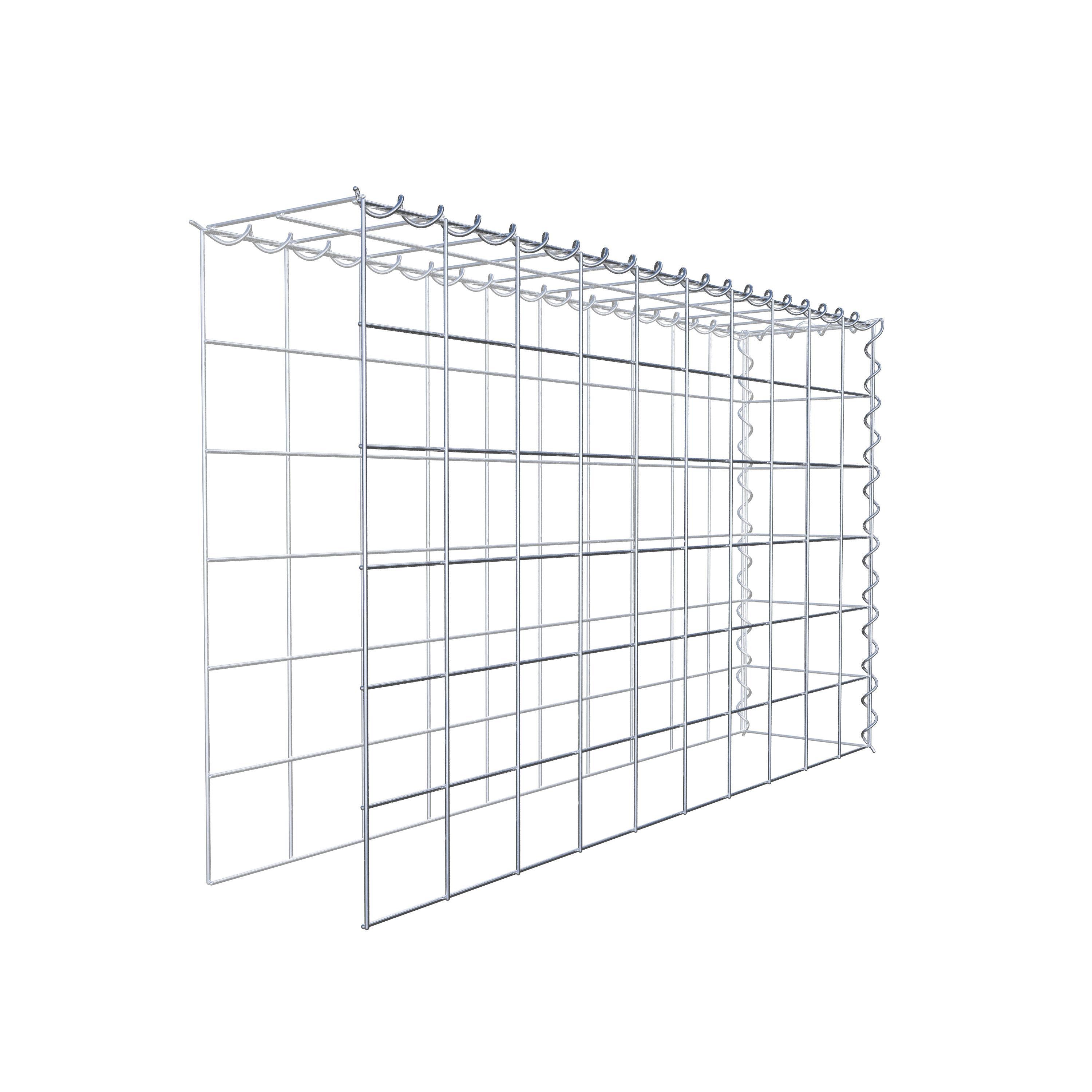 Gabion sur toile type 4 100 cm x 60 cm x 20 cm (L x H x P), maille 10 cm x 10 cm, spirale