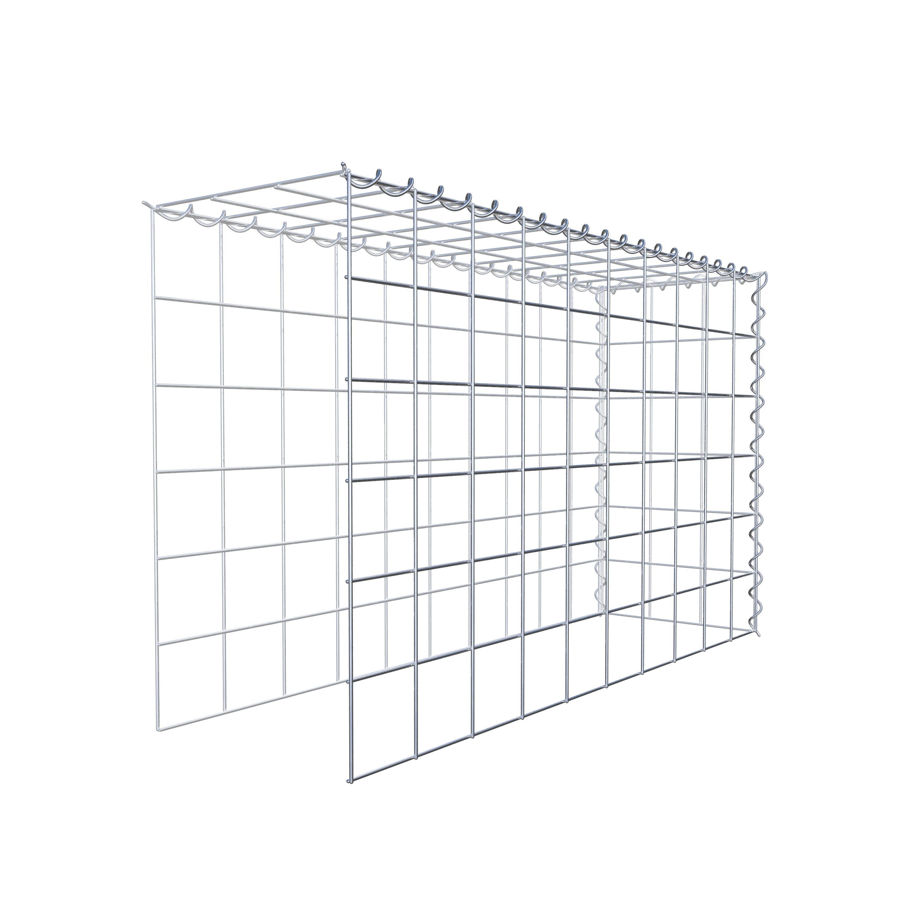 Gabion sur toile type 4 100 cm x 60 cm x 30 cm (L x H x P), maille 10 cm x 10 cm, spirale