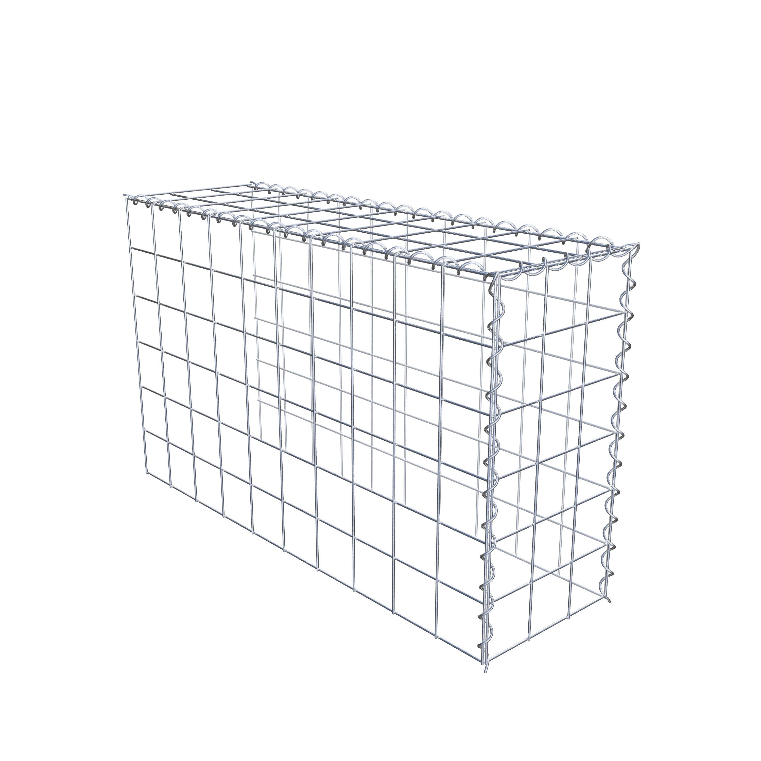 Gabion sur toile type 4 100 cm x 60 cm x 30 cm (L x H x P), maille 10 cm x 10 cm, spirale