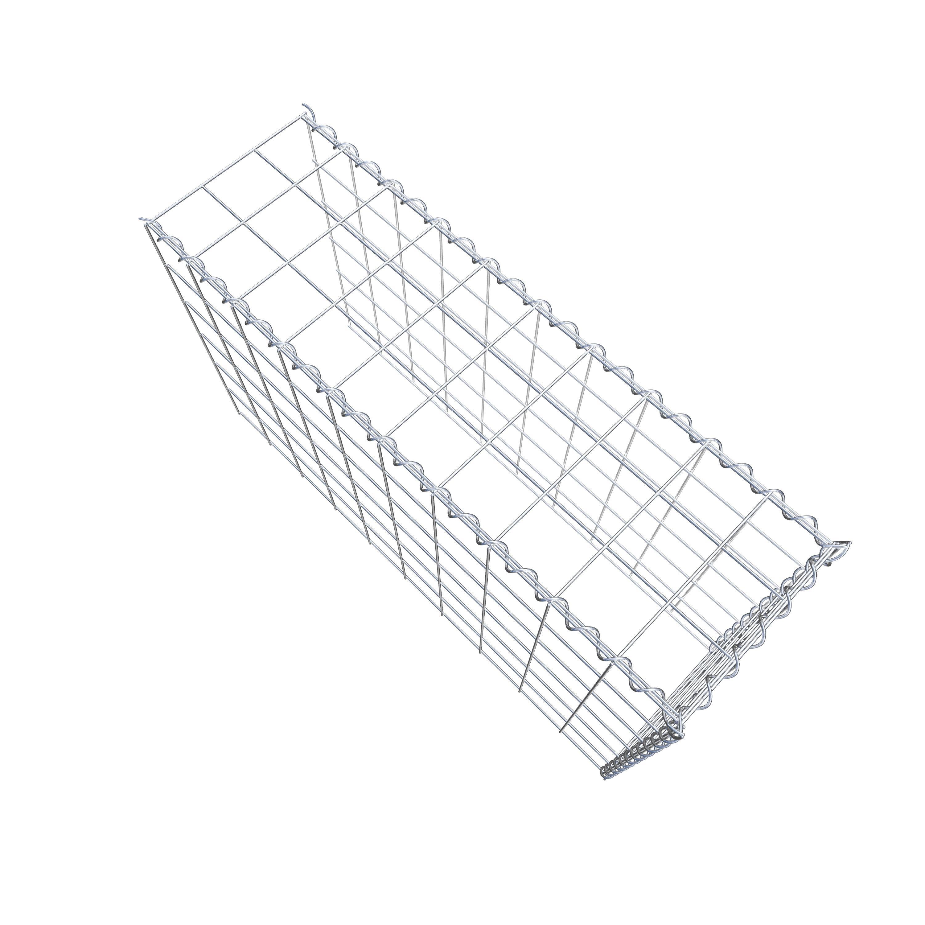 Gabion sur toile type 4 100 cm x 60 cm x 30 cm (L x H x P), maille 10 cm x 10 cm, spirale