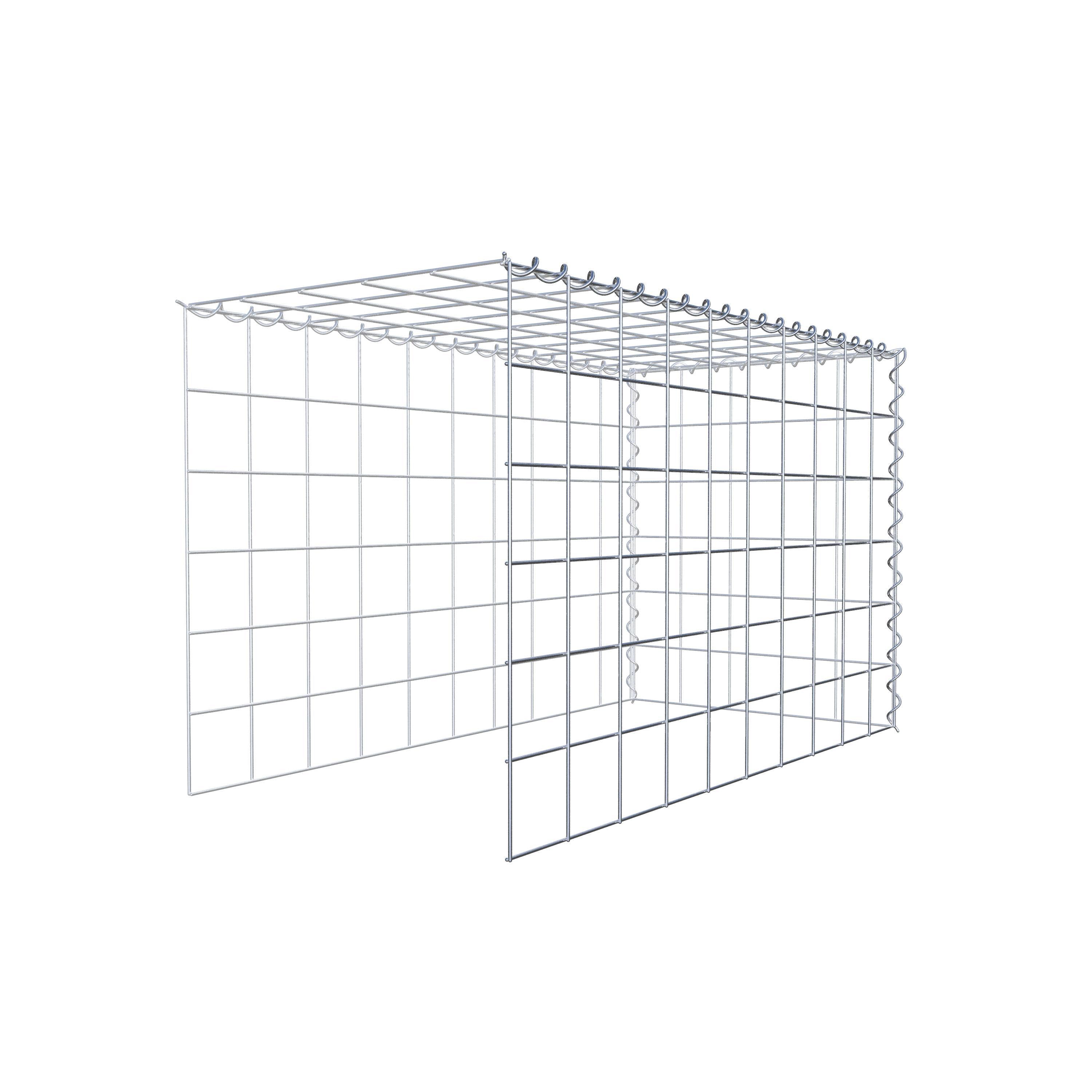 Gabion sur toile type 4 100 cm x 60 cm x 50 cm (L x H x P), maille 10 cm x 10 cm, spirale