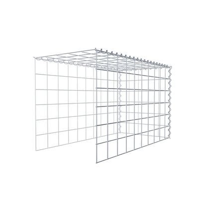 Gabion rapporté type 4 100 cm x 60 cm x 50 cm (L x H x P), mailles 10 cm x 10 cm, spirale
